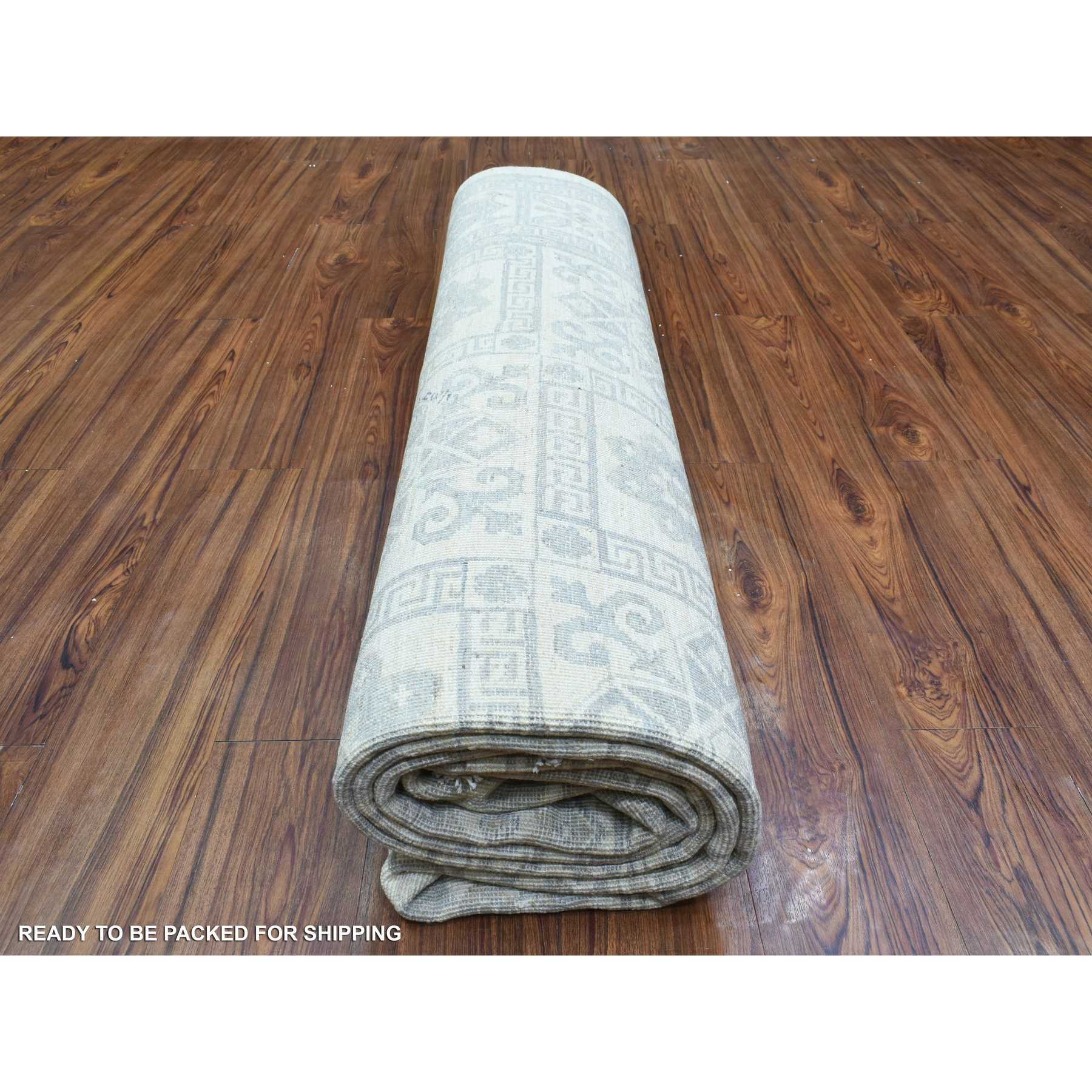 Oushak-And-Peshawar-Hand-Knotted-Rug-362895