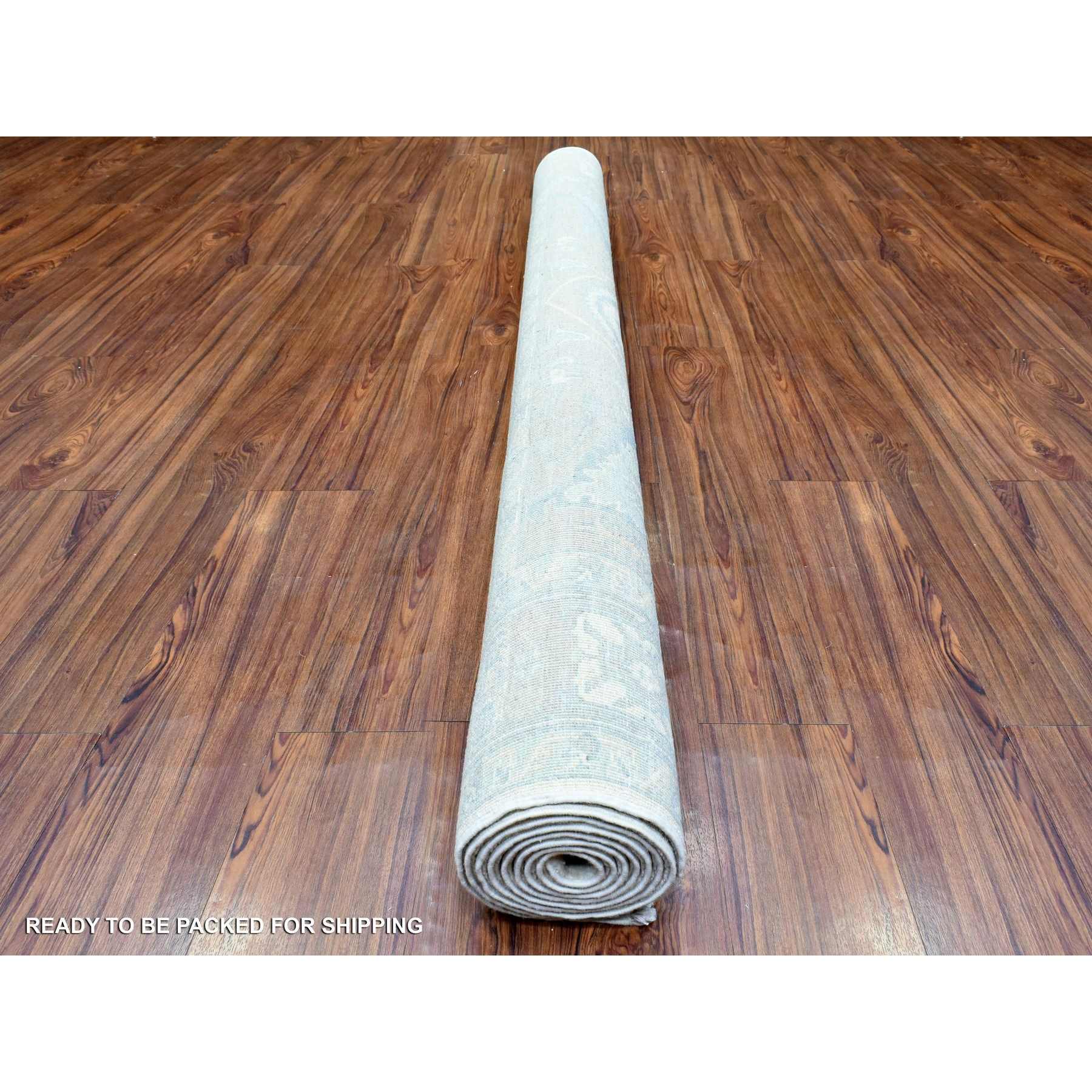 Oushak-And-Peshawar-Hand-Knotted-Rug-362910