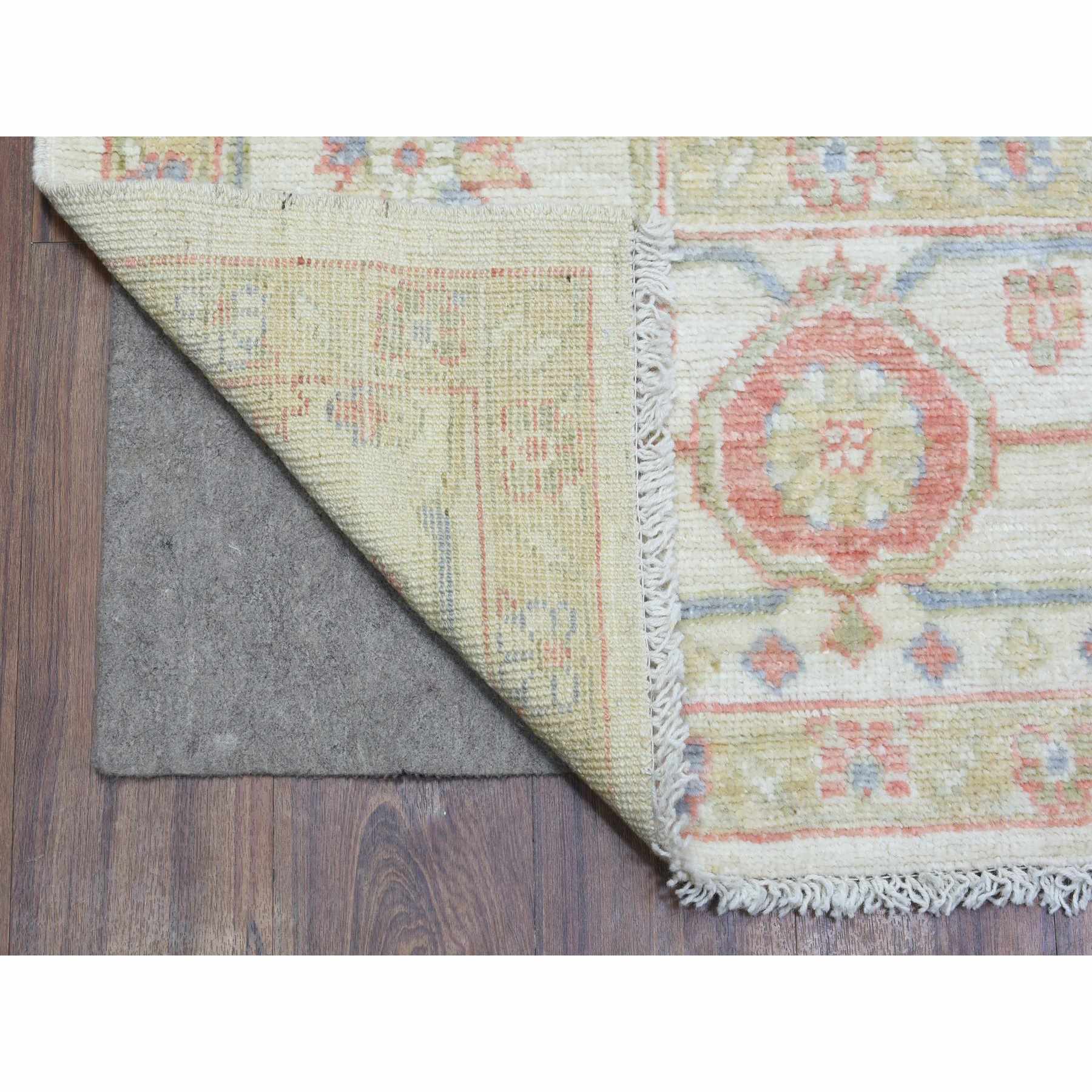 Oushak-And-Peshawar-Hand-Knotted-Rug-362945