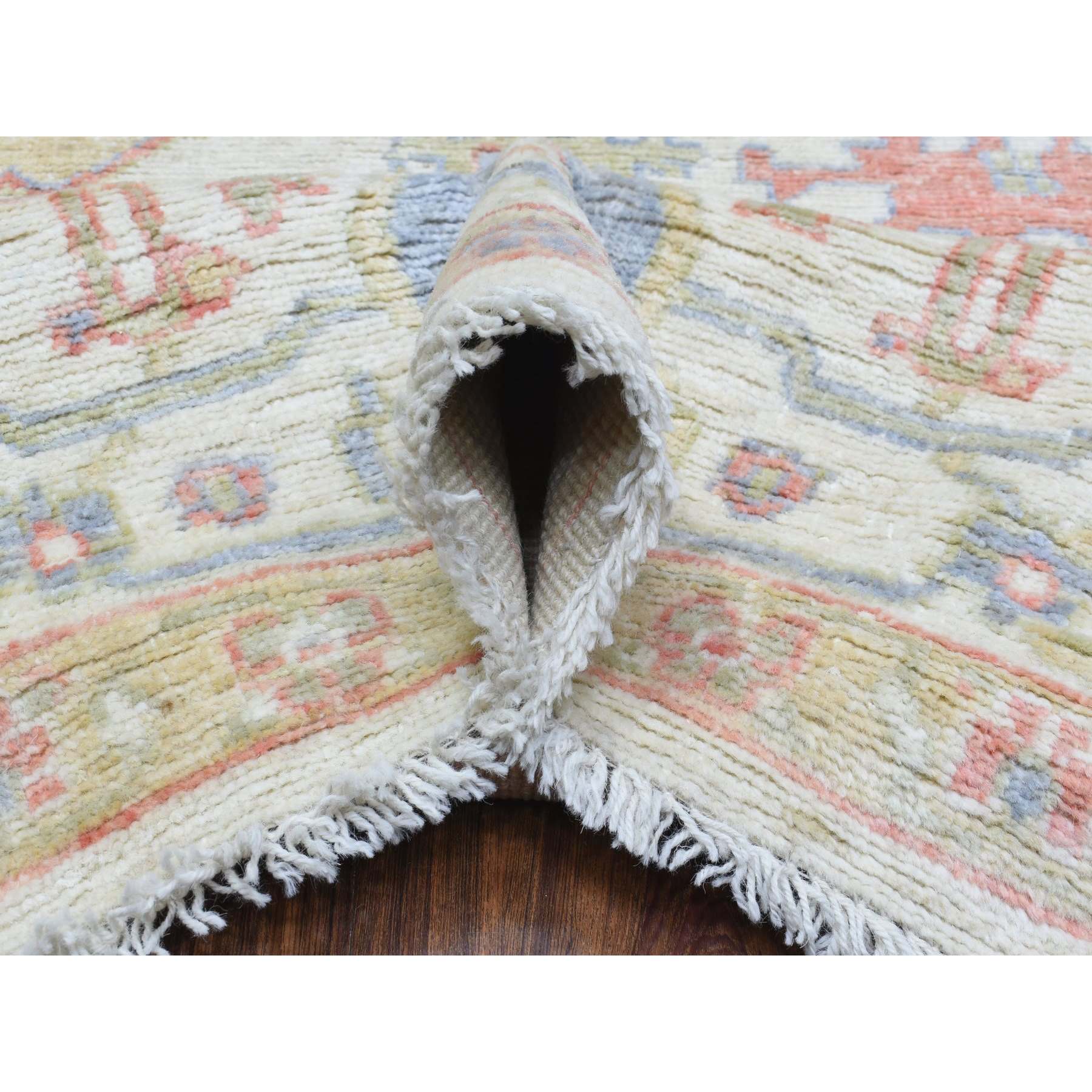 Oushak-And-Peshawar-Hand-Knotted-Rug-362945