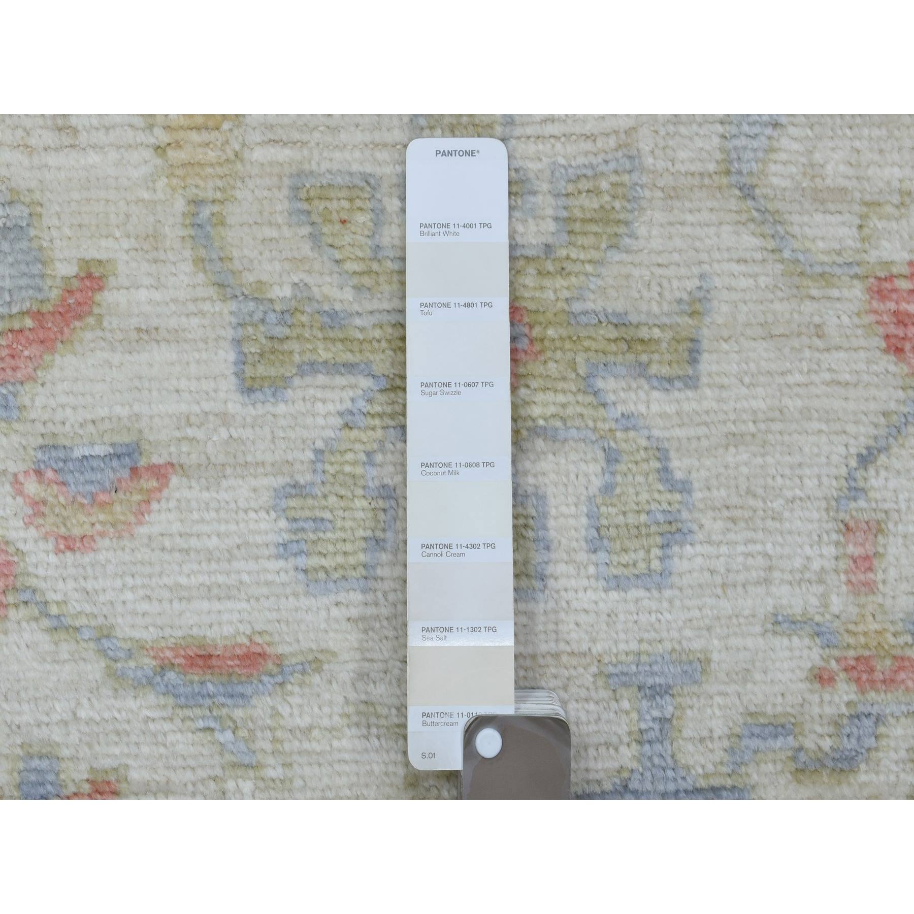 Oushak-And-Peshawar-Hand-Knotted-Rug-362945