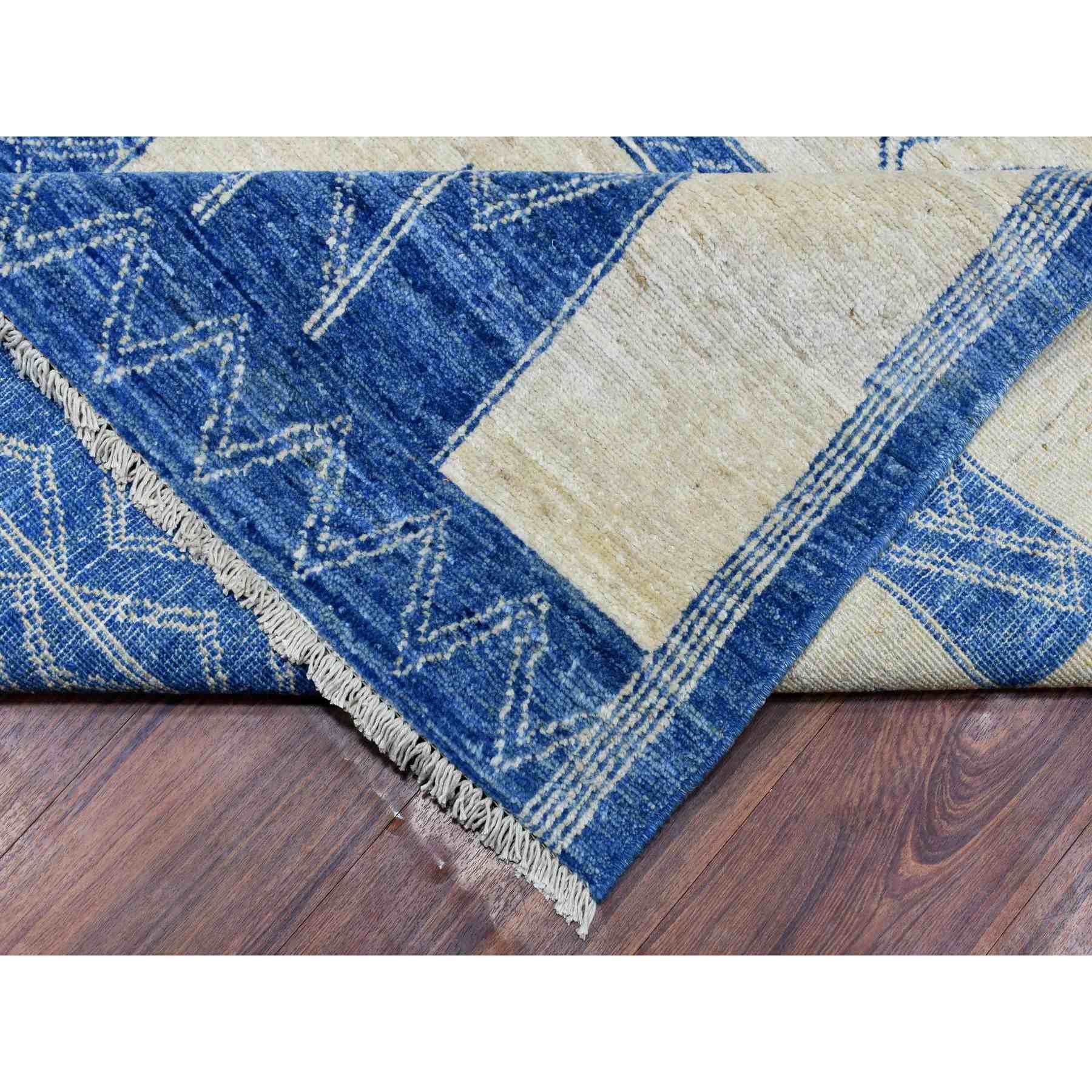 Oushak-And-Peshawar-Hand-Knotted-Rug-363355