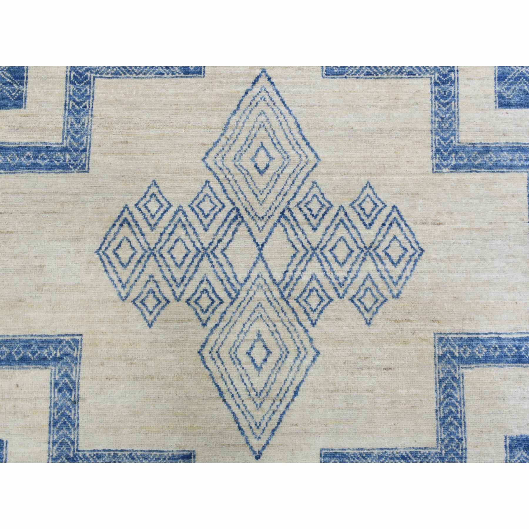 Oushak-And-Peshawar-Hand-Knotted-Rug-363355