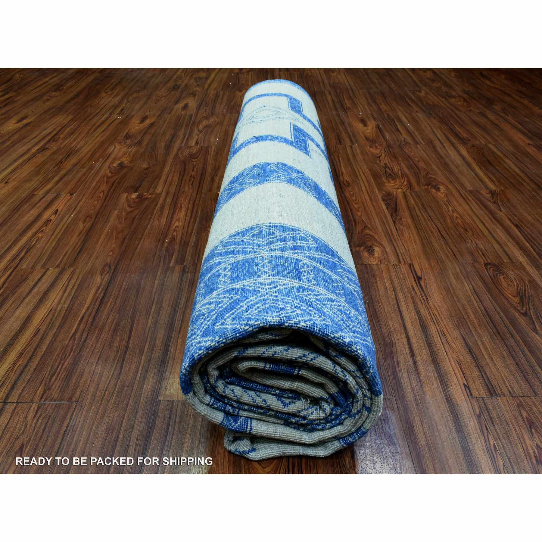 Oushak-And-Peshawar-Hand-Knotted-Rug-363355