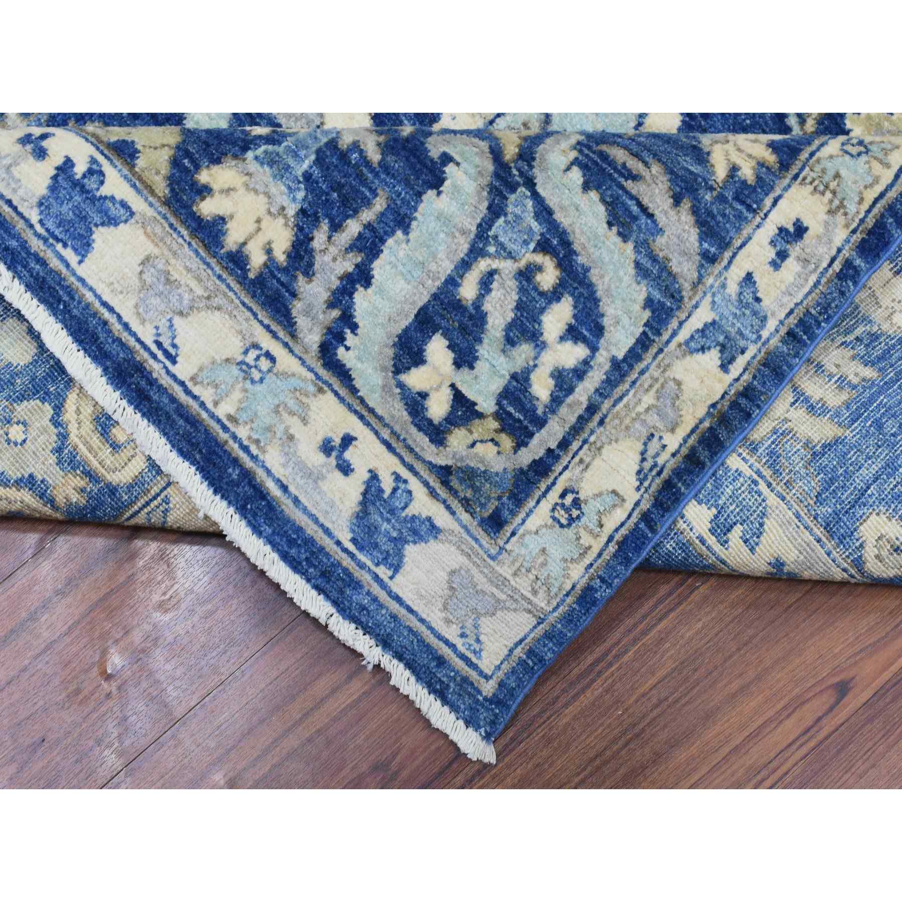 Oushak-And-Peshawar-Hand-Knotted-Rug-363445