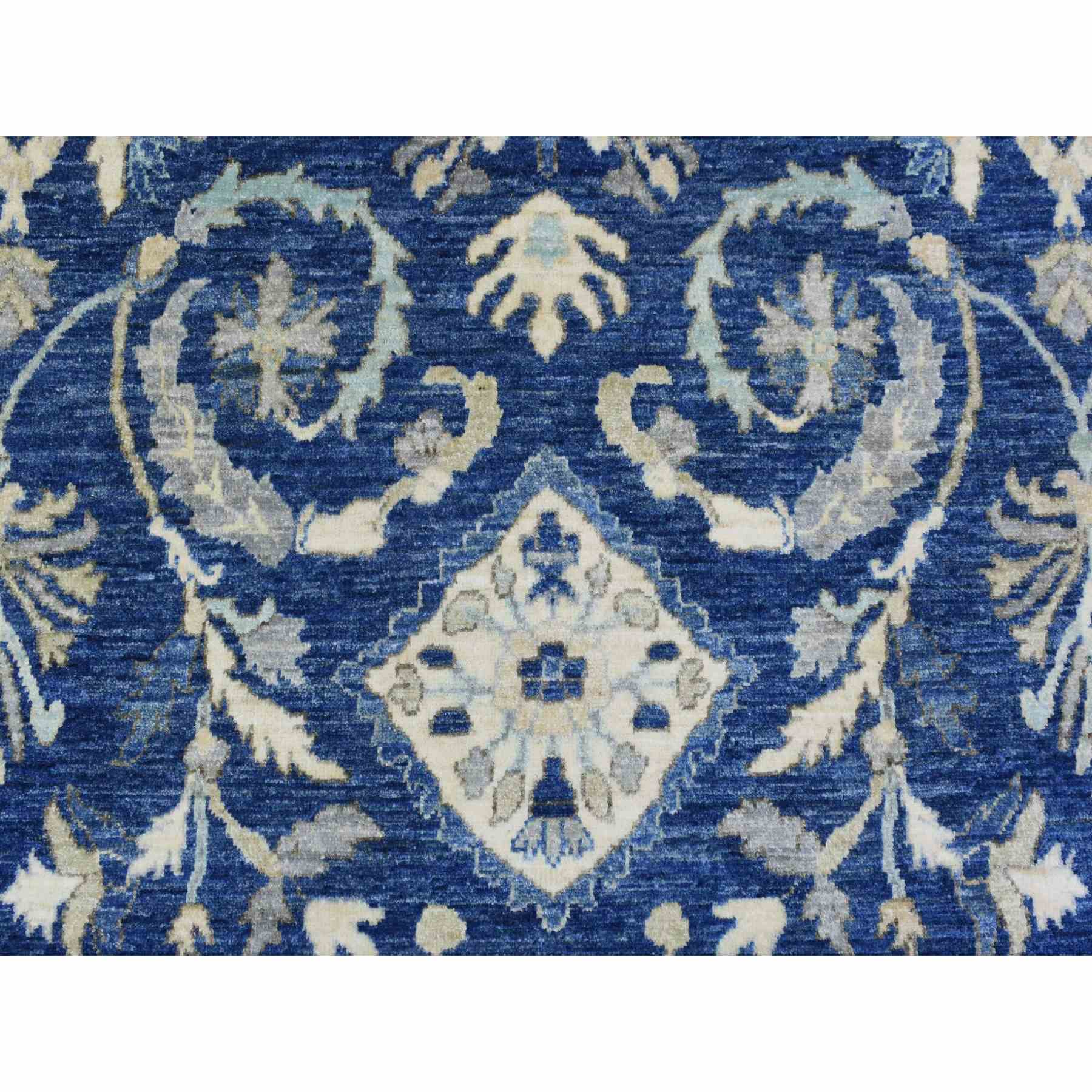 Oushak-And-Peshawar-Hand-Knotted-Rug-363445