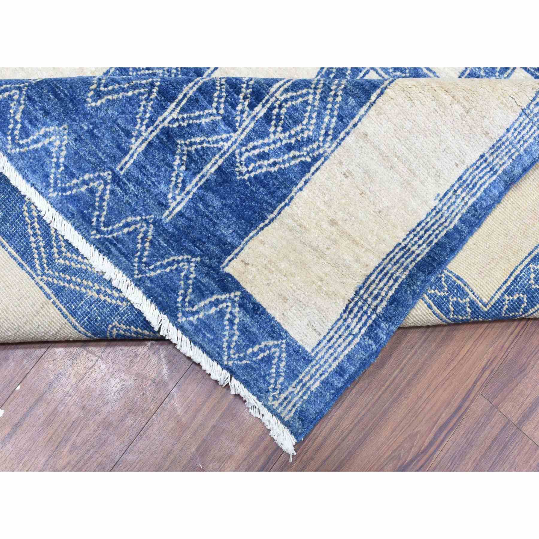 Oushak-And-Peshawar-Hand-Knotted-Rug-363600