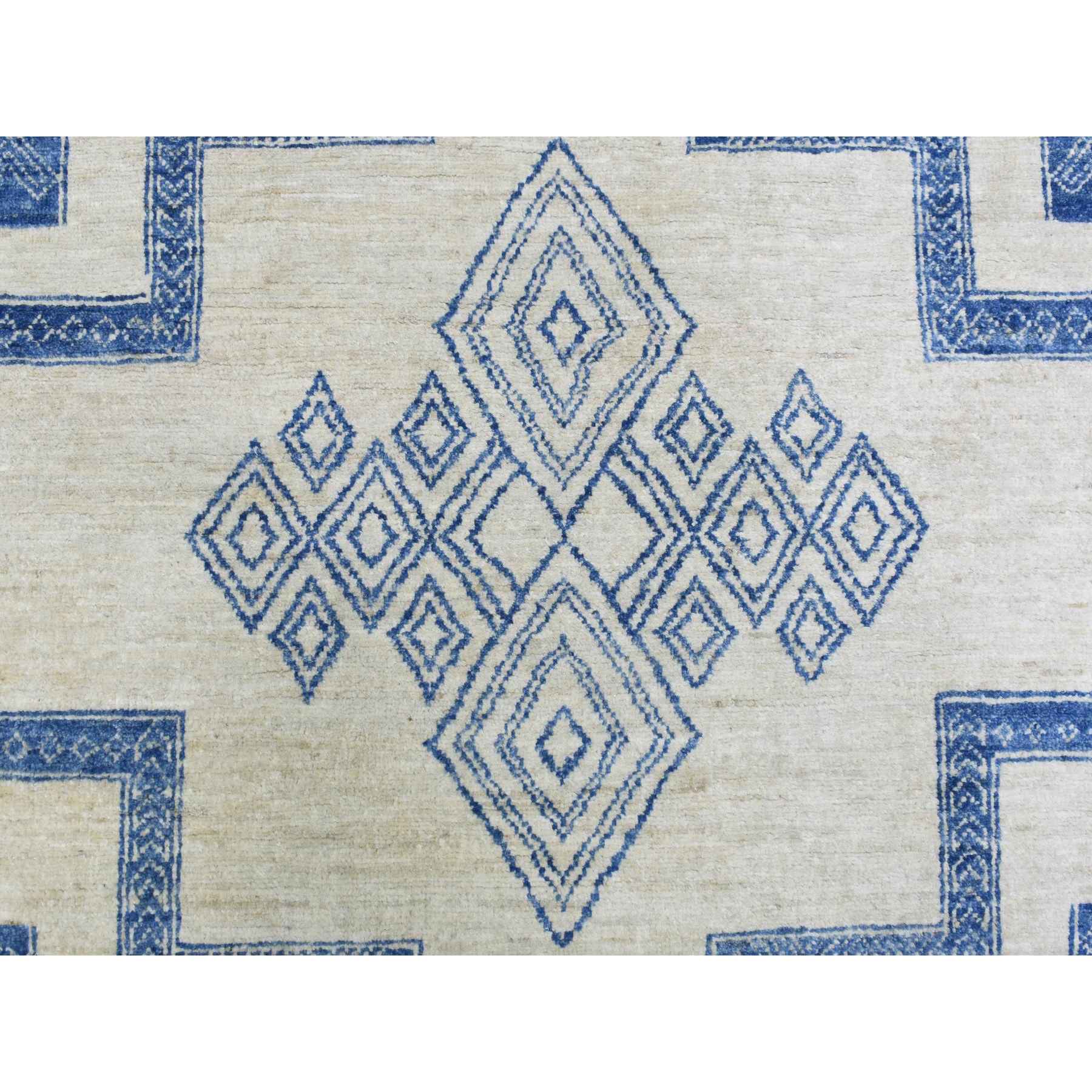 Oushak-And-Peshawar-Hand-Knotted-Rug-363600