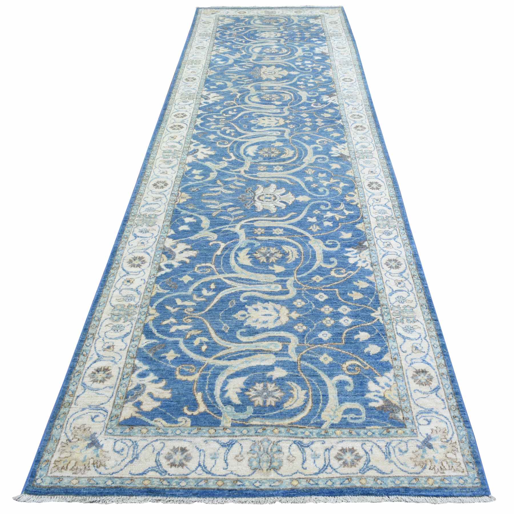 Oushak-And-Peshawar-Hand-Knotted-Rug-363615
