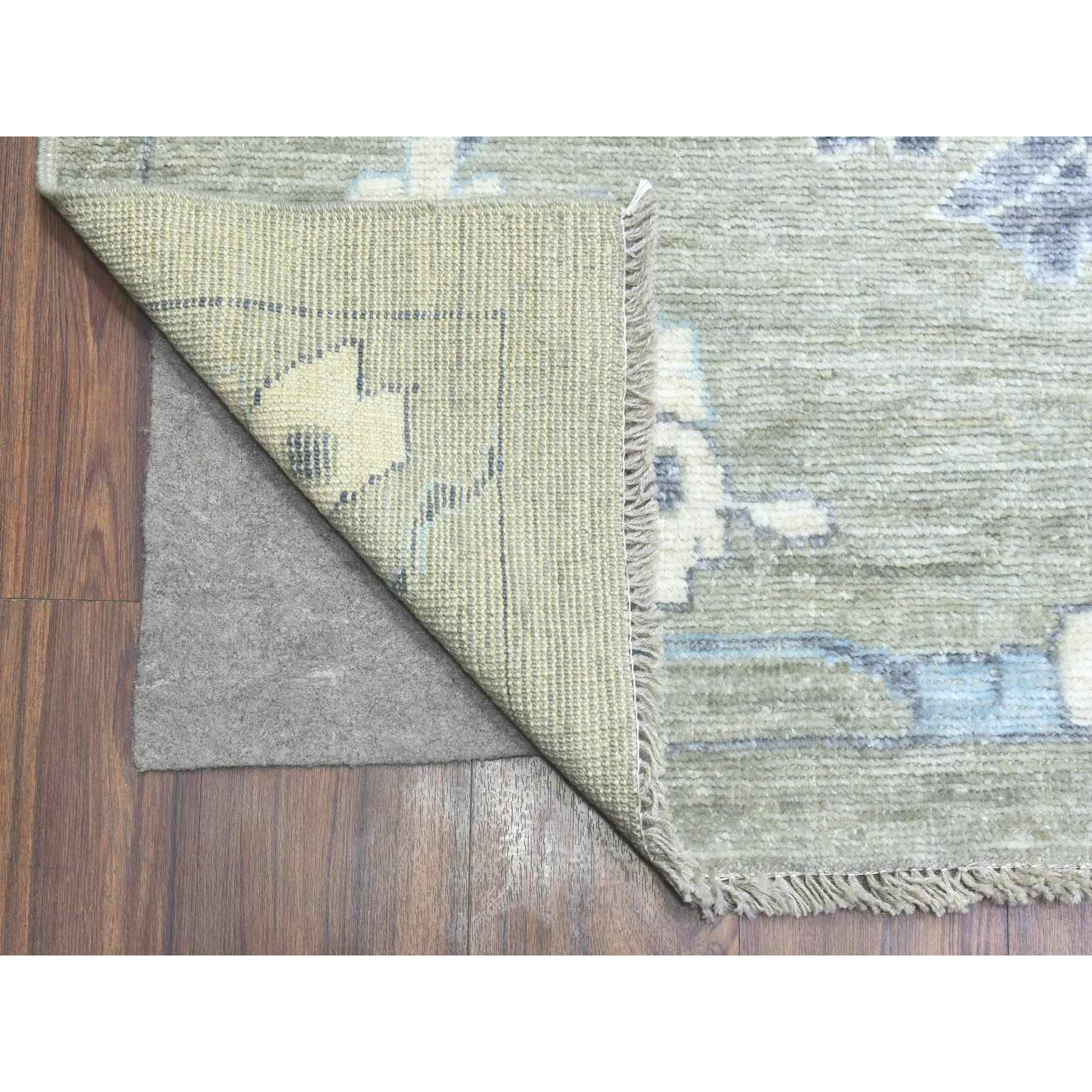 Oushak-And-Peshawar-Hand-Knotted-Rug-363655