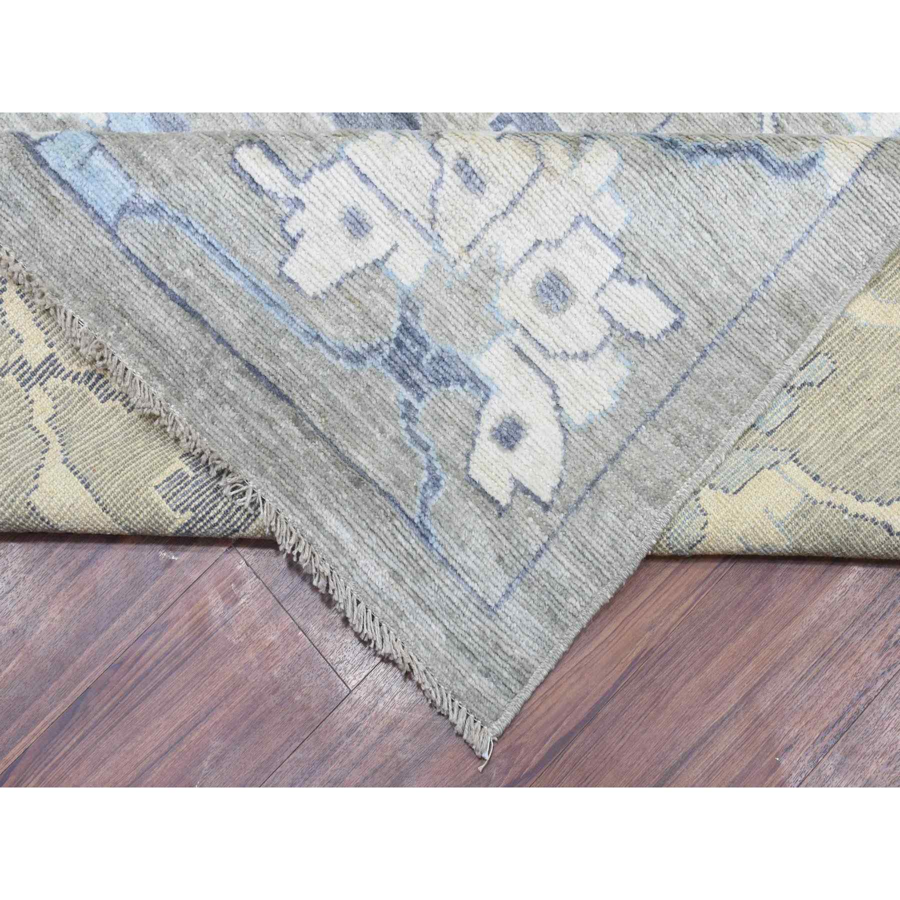 Oushak-And-Peshawar-Hand-Knotted-Rug-363655
