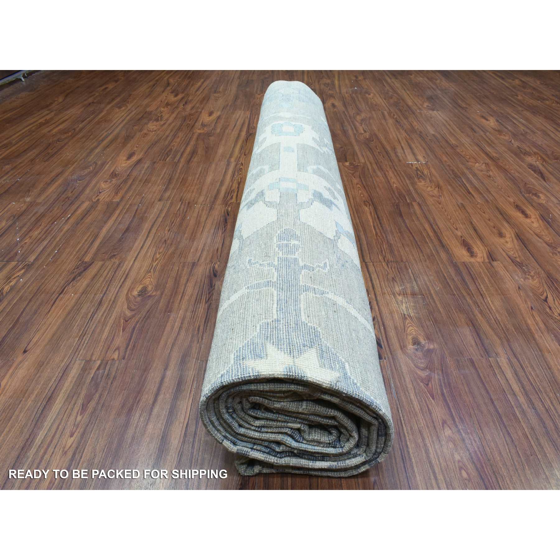 Oushak-And-Peshawar-Hand-Knotted-Rug-363655