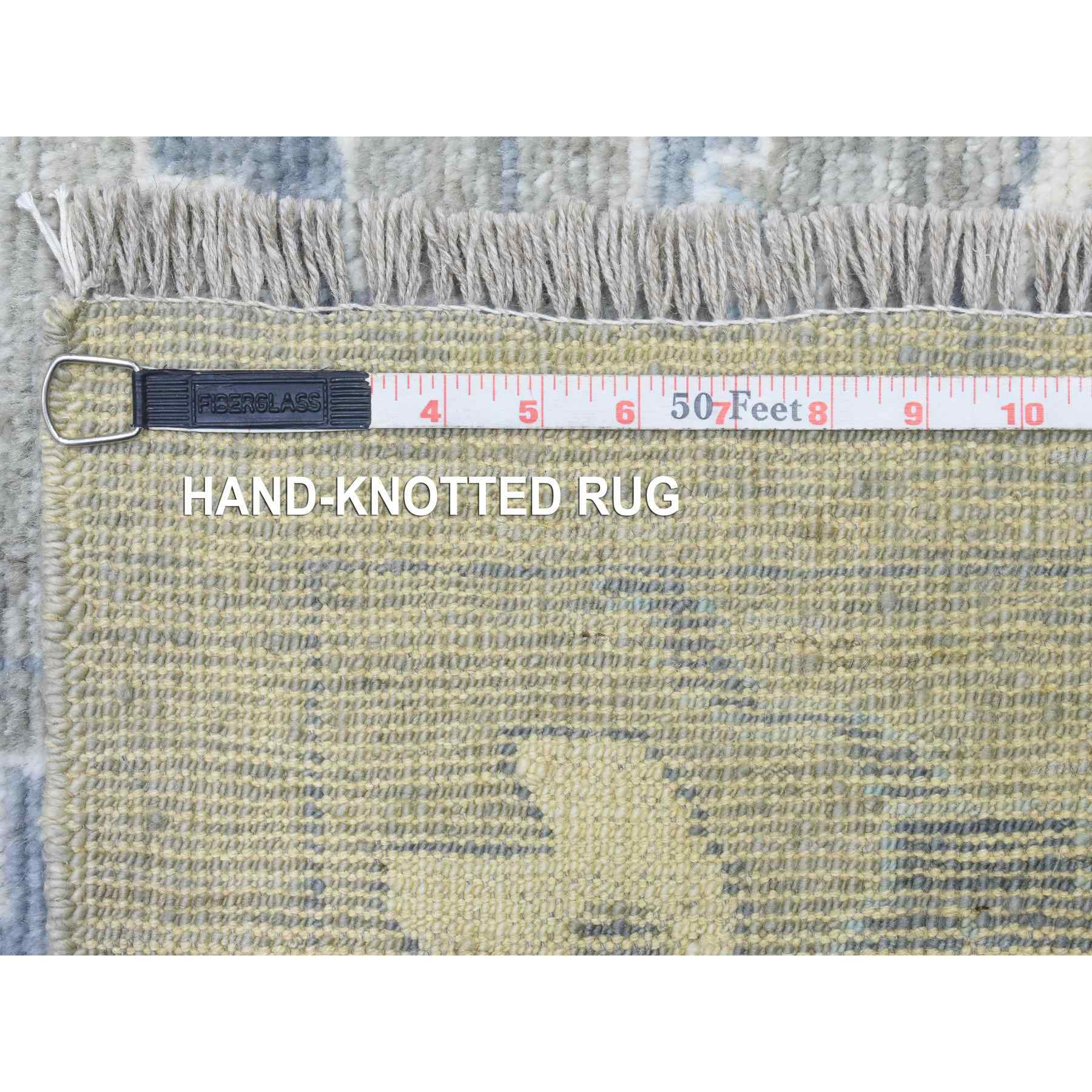 Oushak-And-Peshawar-Hand-Knotted-Rug-363655