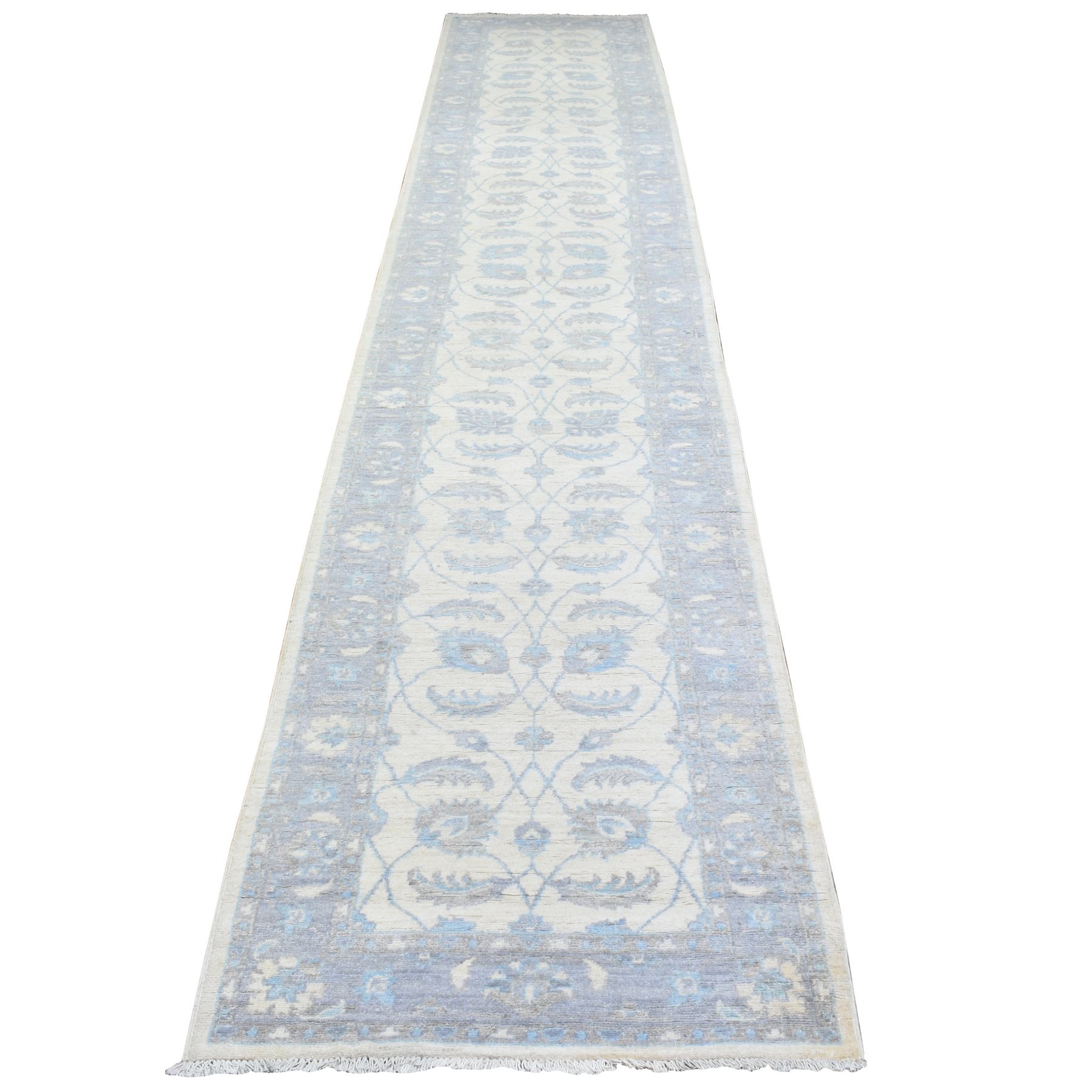 Oushak-And-Peshawar-Hand-Knotted-Rug-363810
