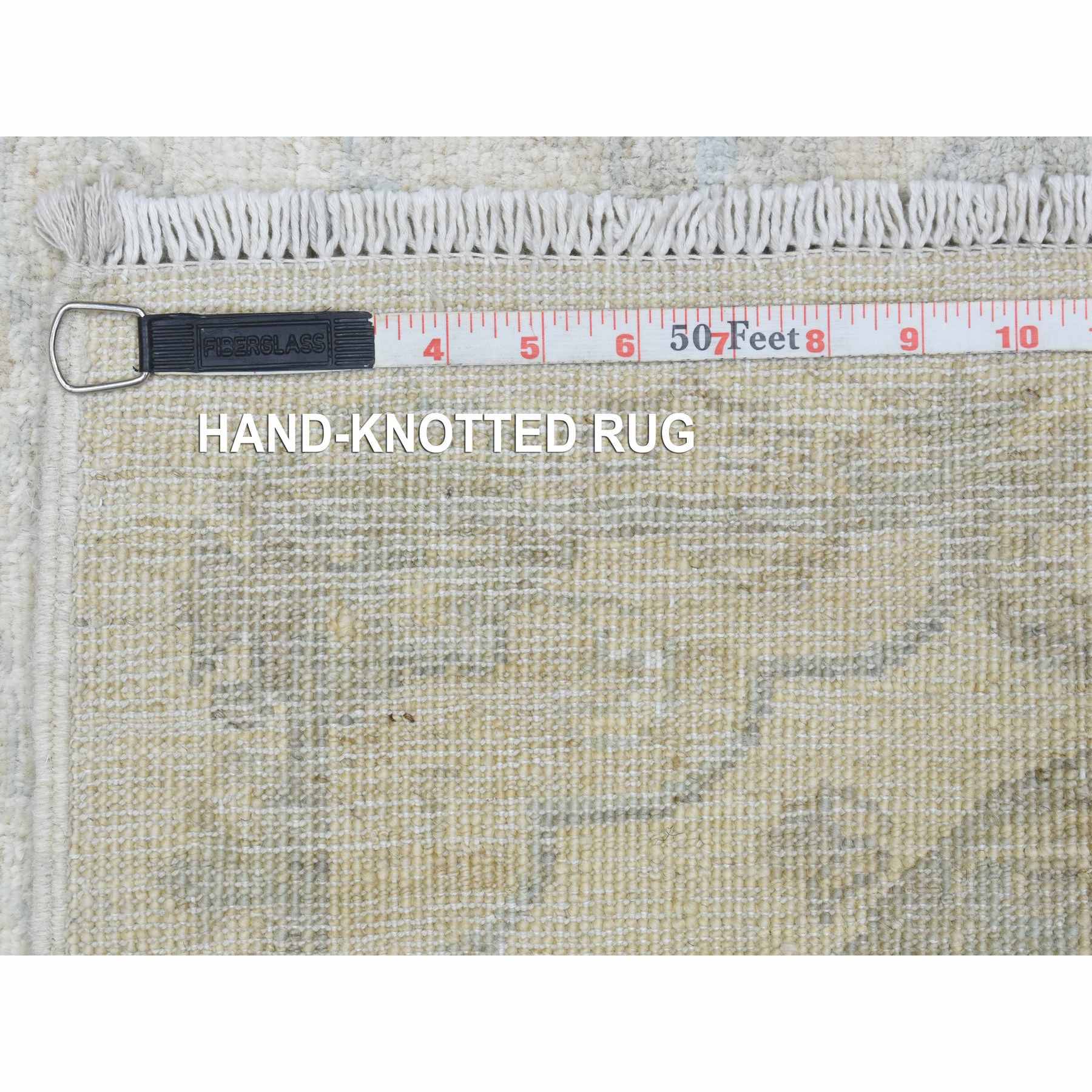 Oushak-And-Peshawar-Hand-Knotted-Rug-364005