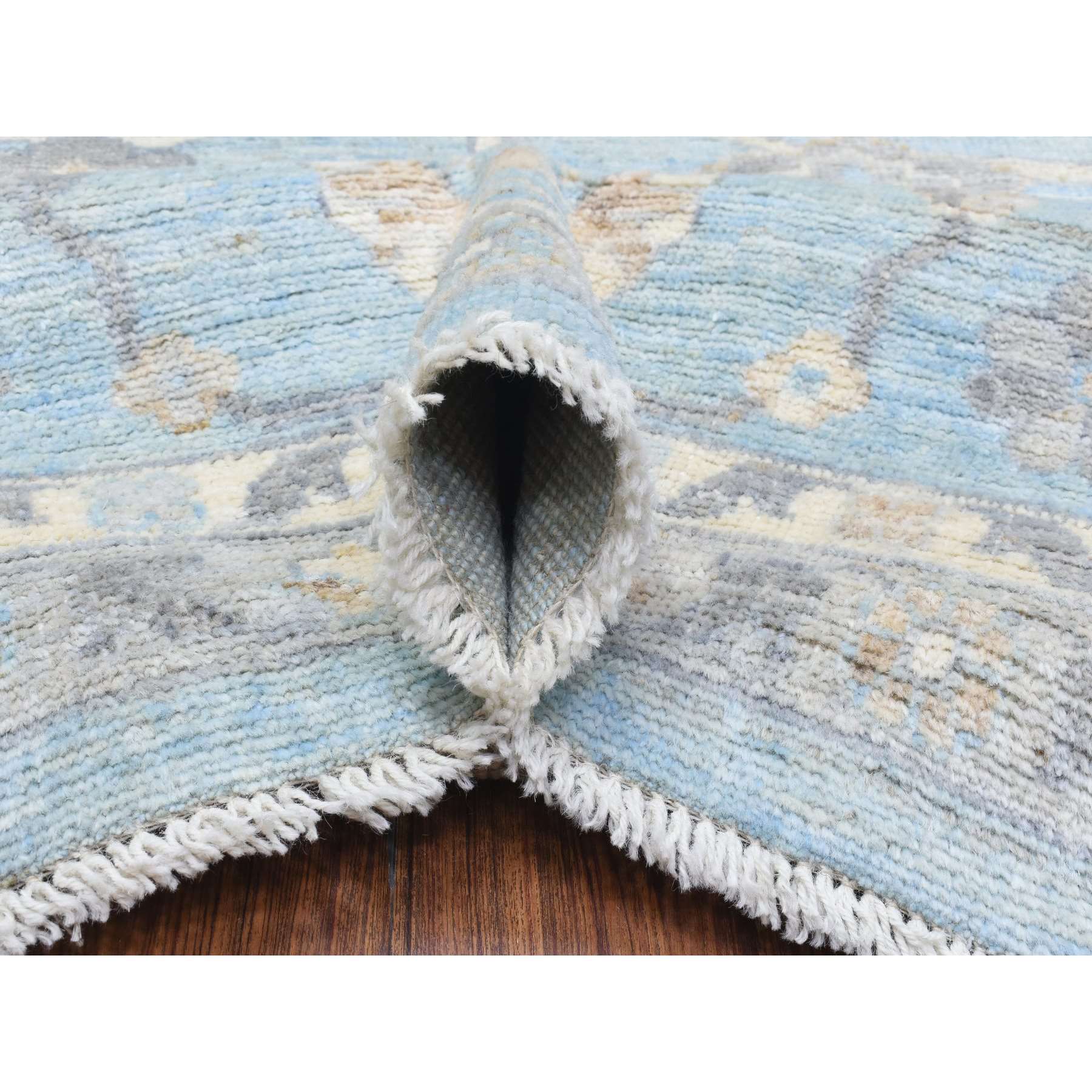 Oushak-And-Peshawar-Hand-Knotted-Rug-364060