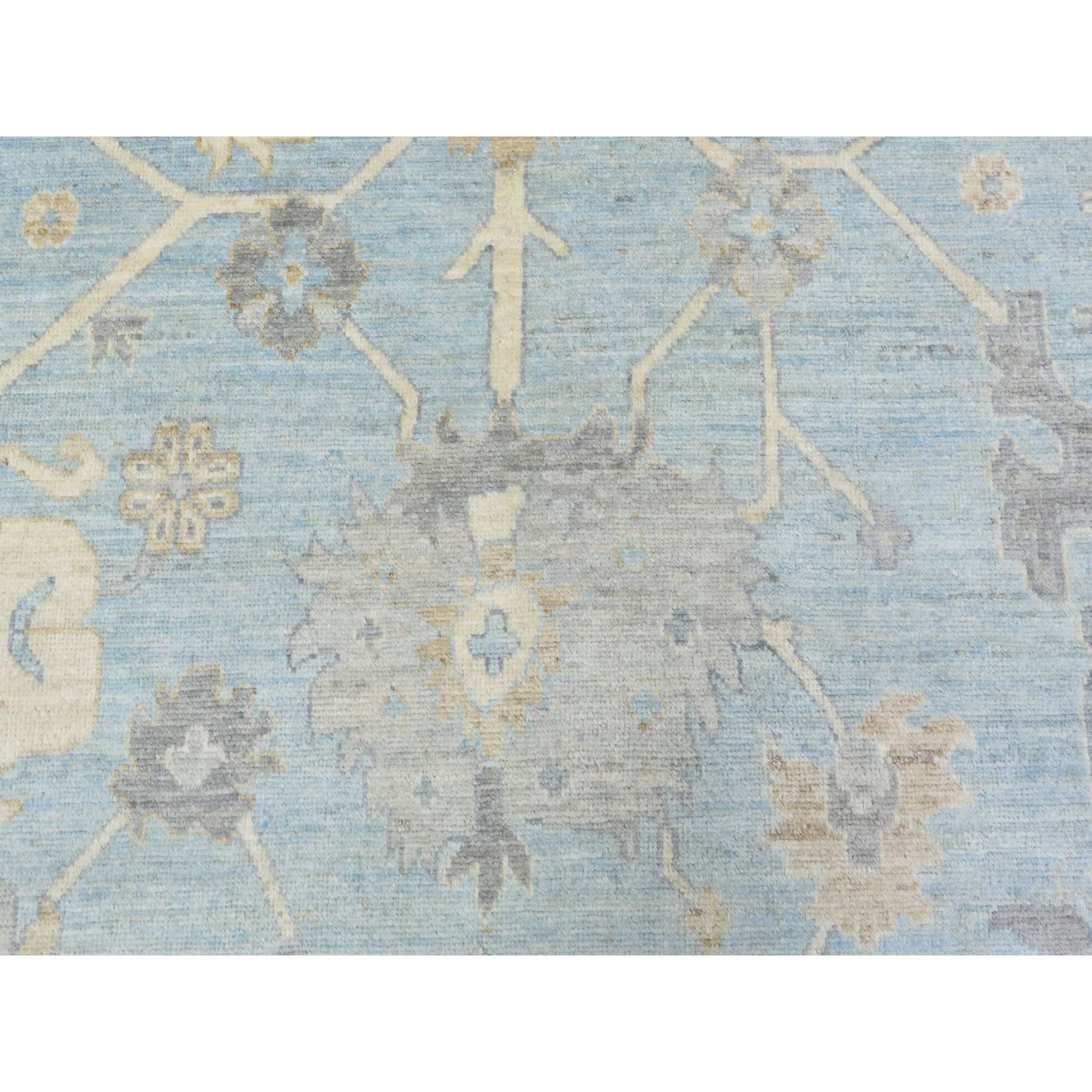 Oushak-And-Peshawar-Hand-Knotted-Rug-364060