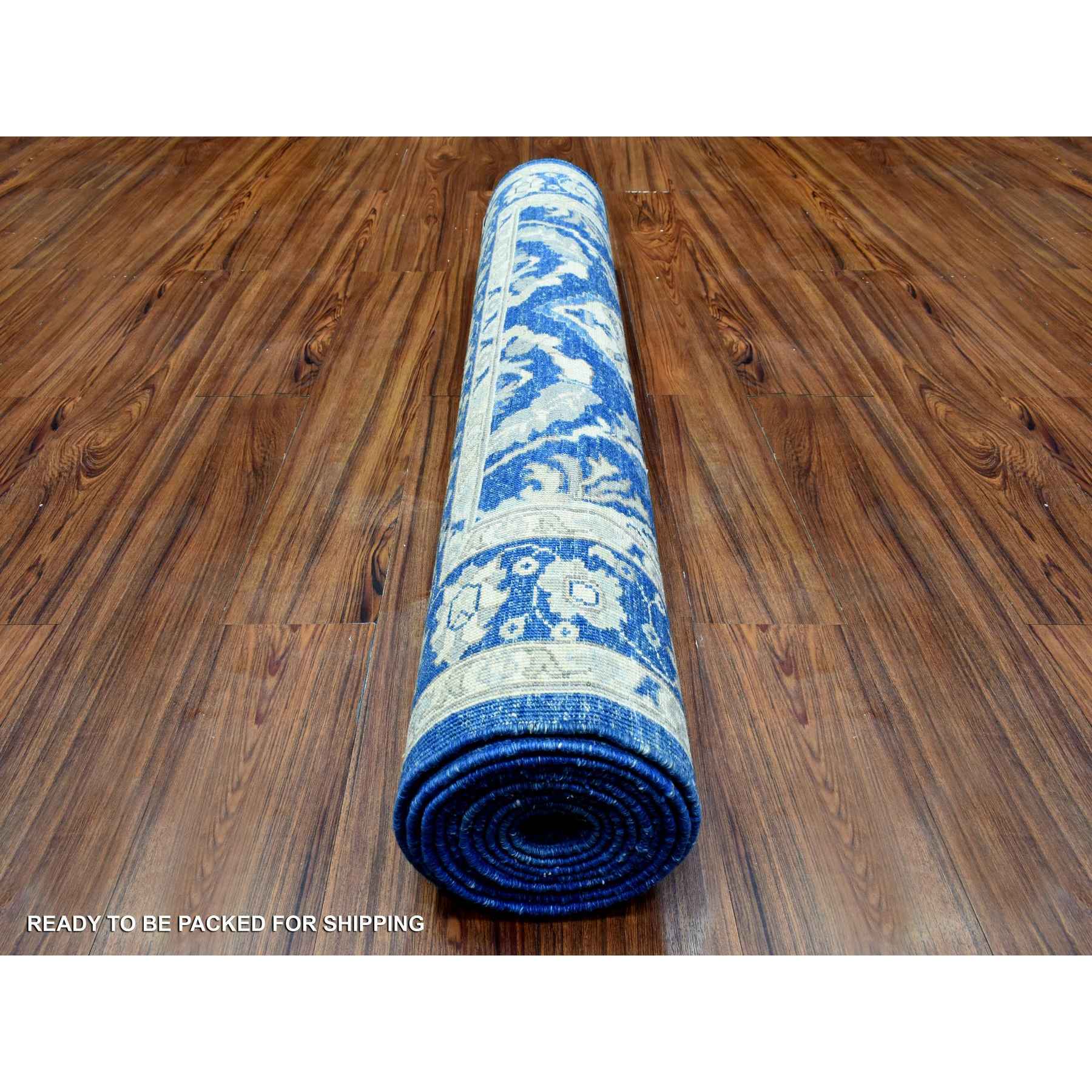 Oushak-And-Peshawar-Hand-Knotted-Rug-364135