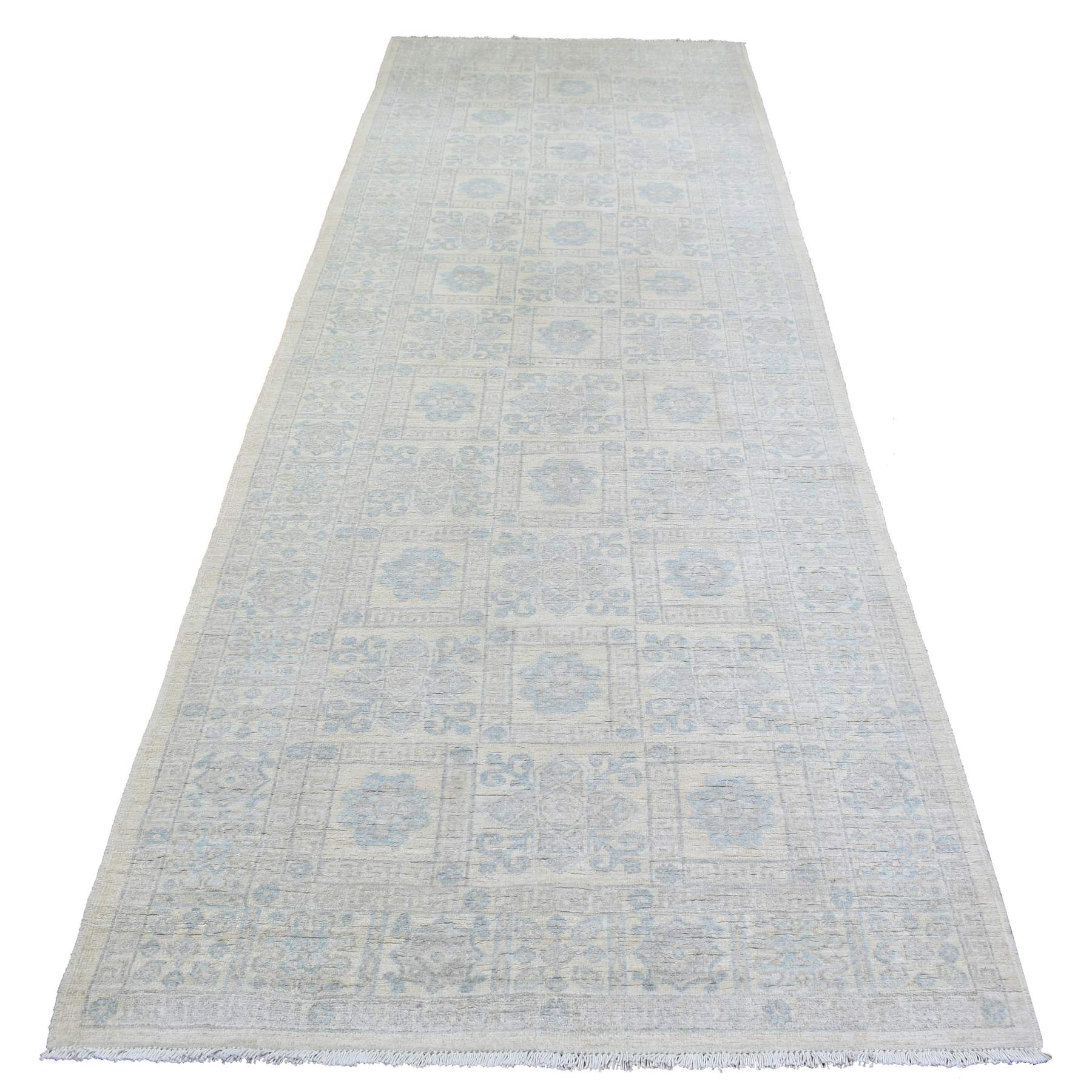 Oushak-And-Peshawar-Hand-Knotted-Rug-364150