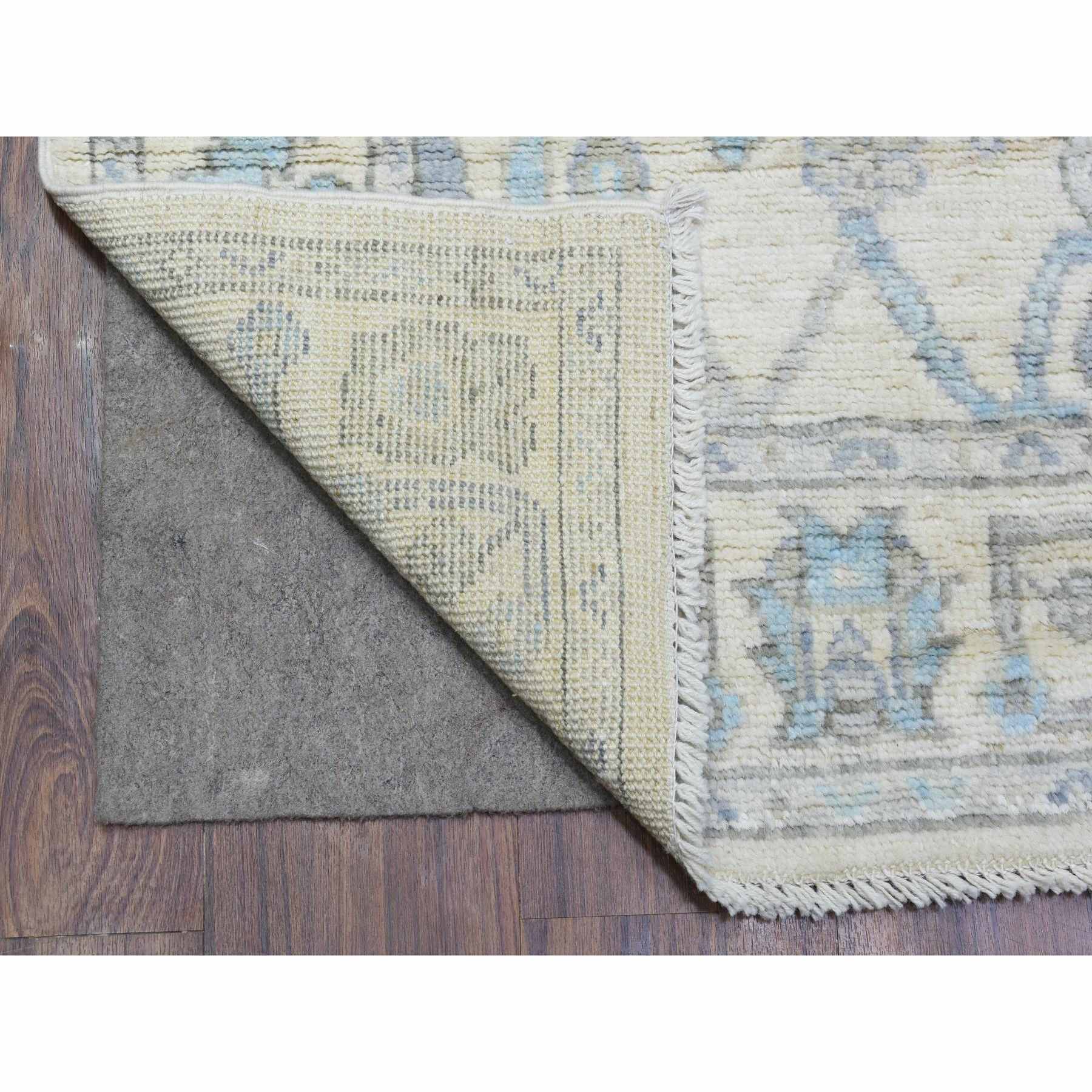 Oushak-And-Peshawar-Hand-Knotted-Rug-364185