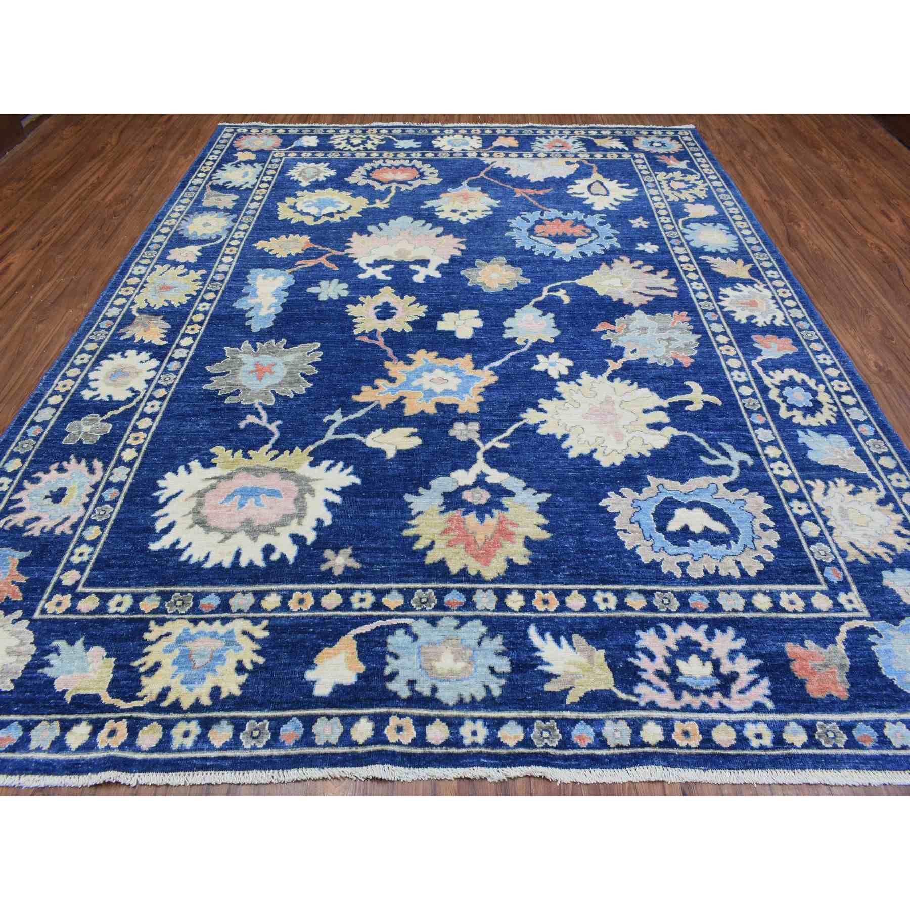 Oushak-And-Peshawar-Hand-Knotted-Rug-364335