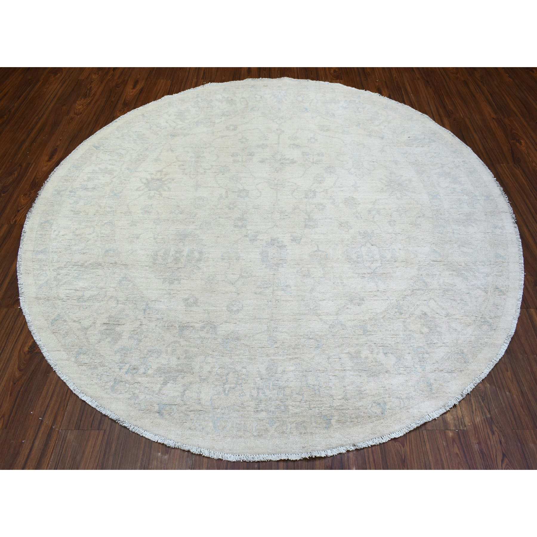 Oushak-And-Peshawar-Hand-Knotted-Rug-364405
