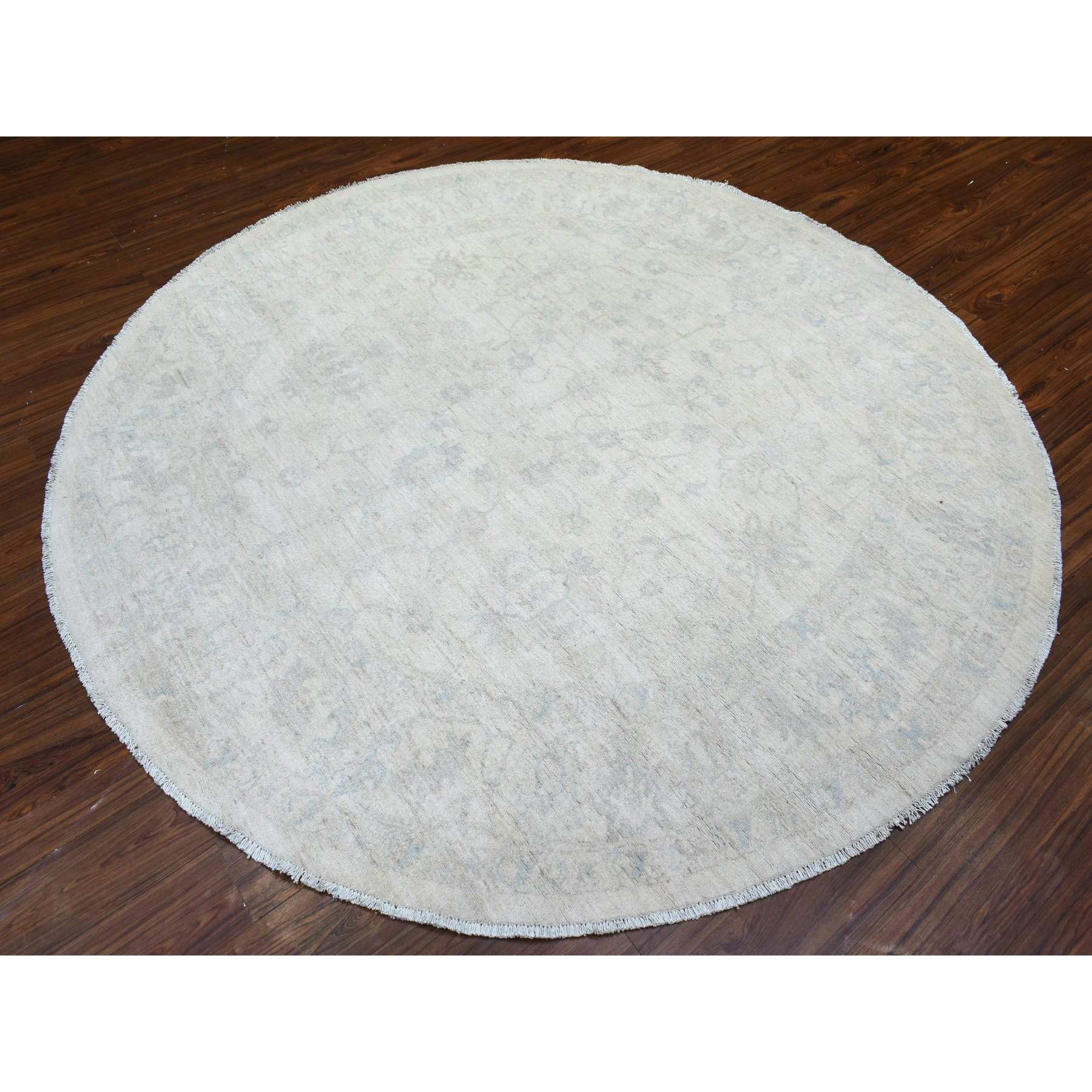 Oushak-And-Peshawar-Hand-Knotted-Rug-364405