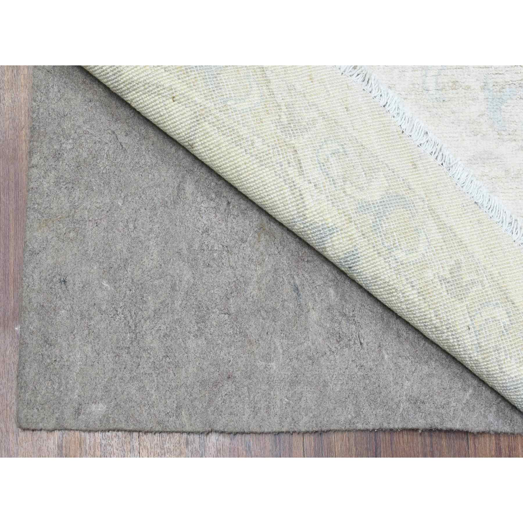 Oushak-And-Peshawar-Hand-Knotted-Rug-364405
