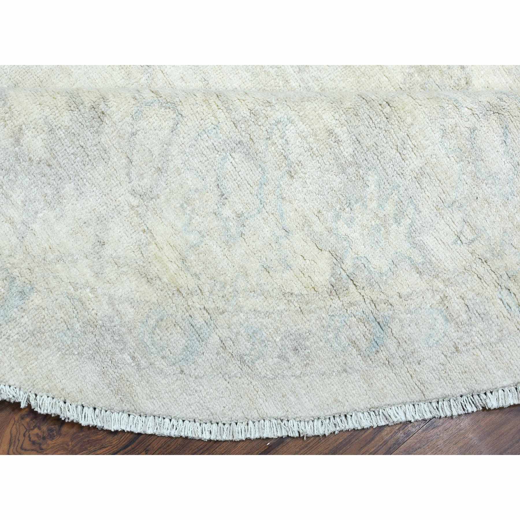 Oushak-And-Peshawar-Hand-Knotted-Rug-364405