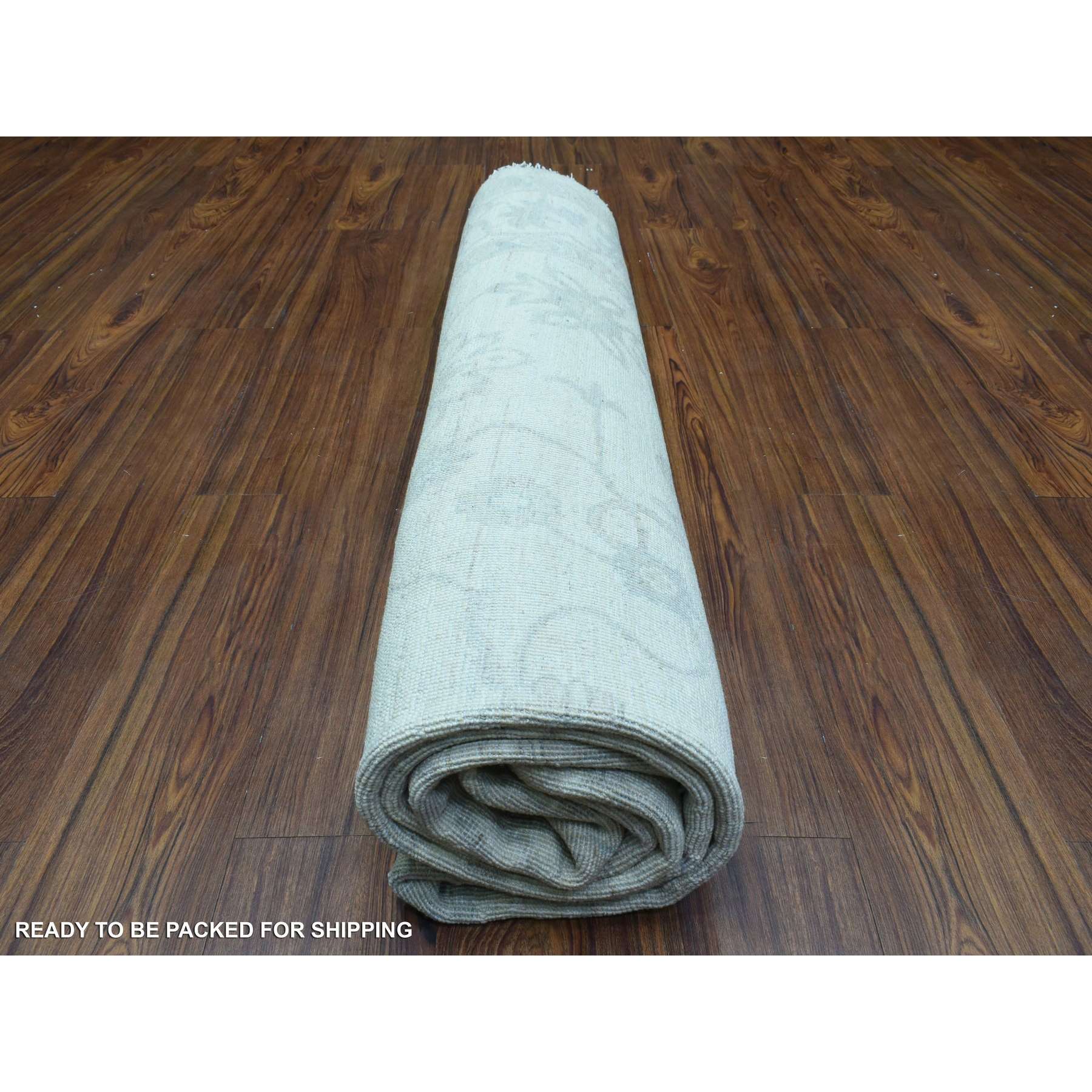 Oushak-And-Peshawar-Hand-Knotted-Rug-364405