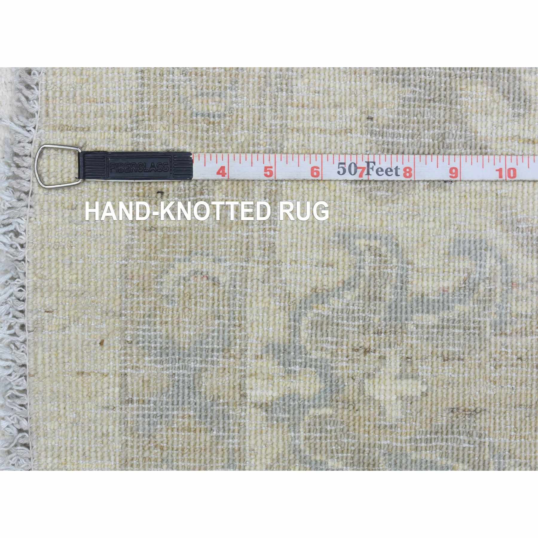 Oushak-And-Peshawar-Hand-Knotted-Rug-364405