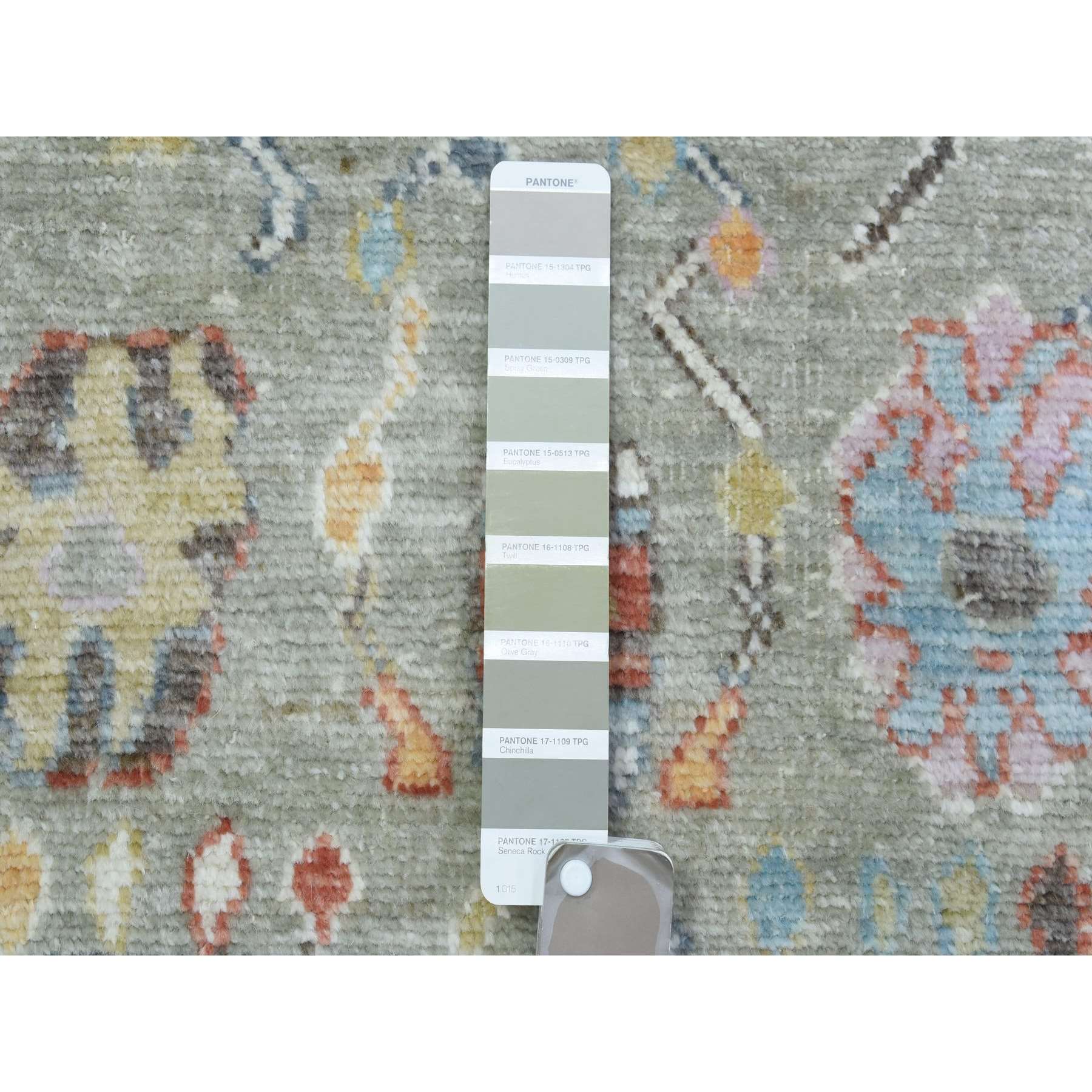 Oushak-And-Peshawar-Hand-Knotted-Rug-364520