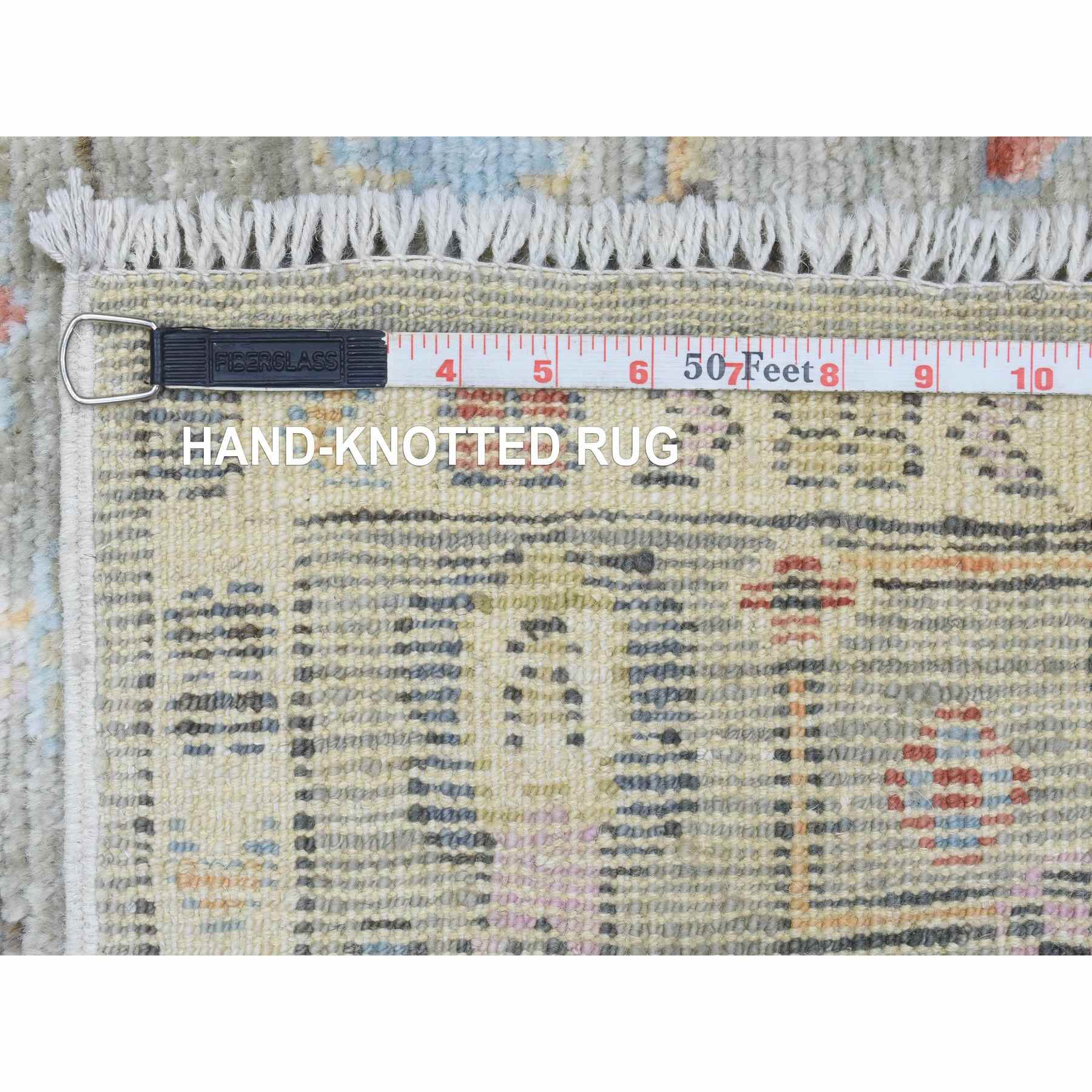 Oushak-And-Peshawar-Hand-Knotted-Rug-364520