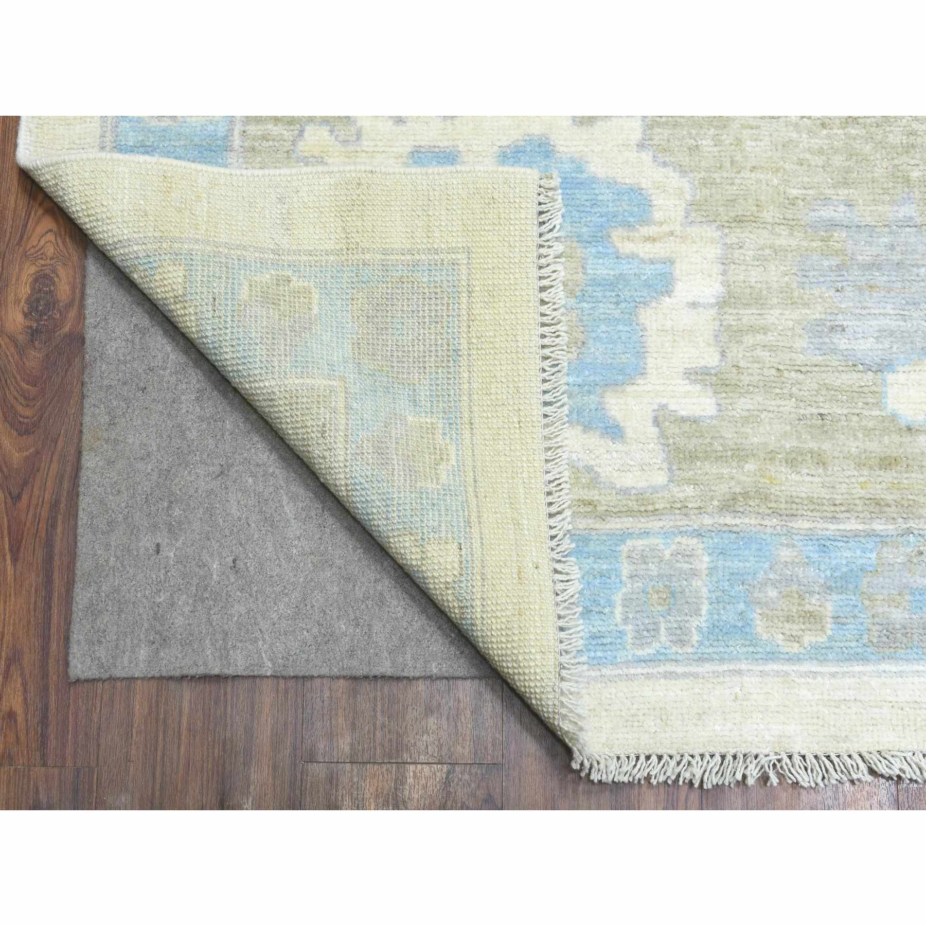 Oushak-And-Peshawar-Hand-Knotted-Rug-364635