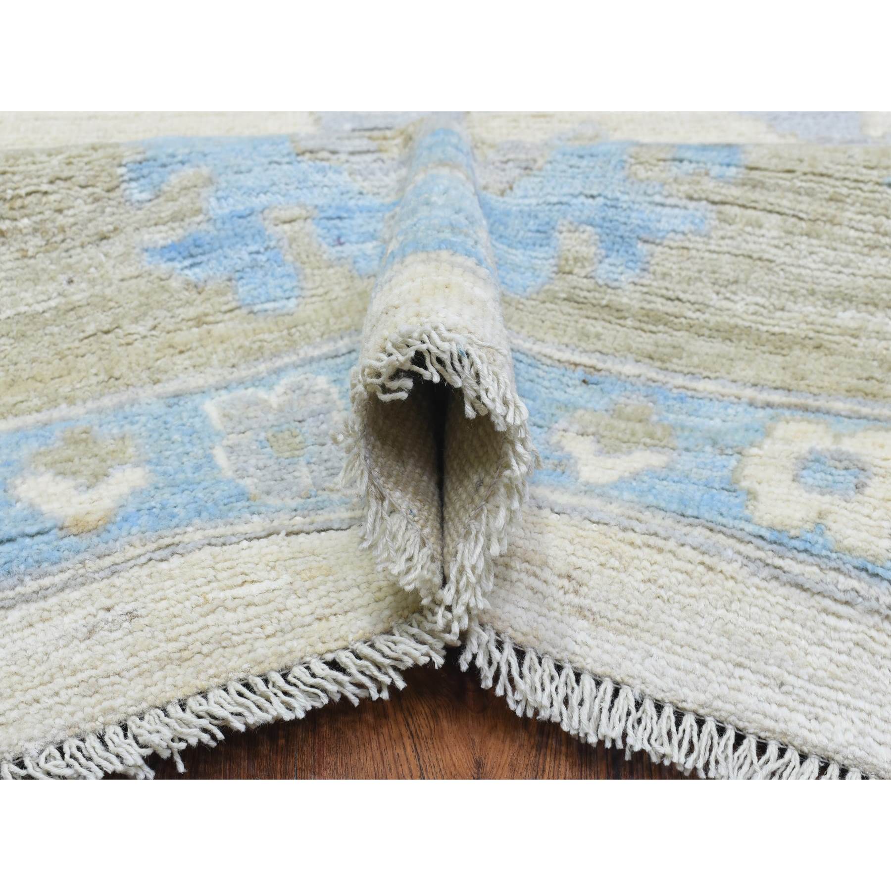 Oushak-And-Peshawar-Hand-Knotted-Rug-364635