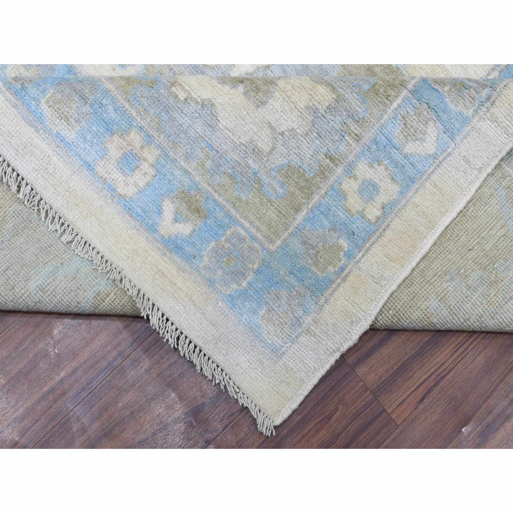 Oushak-And-Peshawar-Hand-Knotted-Rug-364635