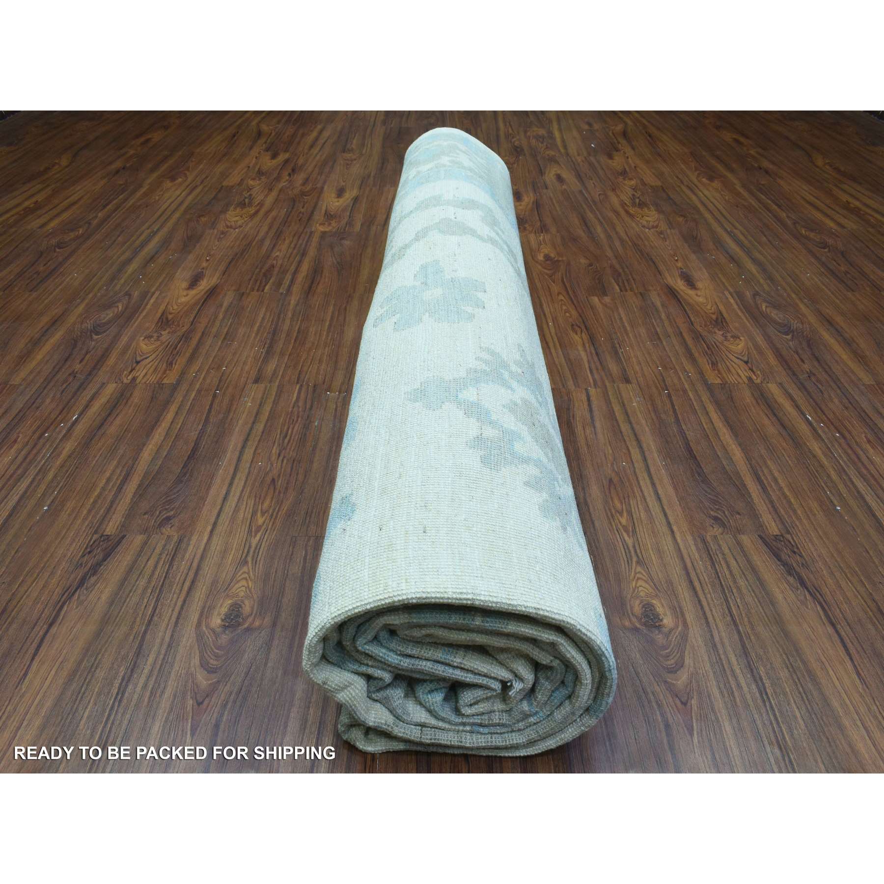Oushak-And-Peshawar-Hand-Knotted-Rug-364635