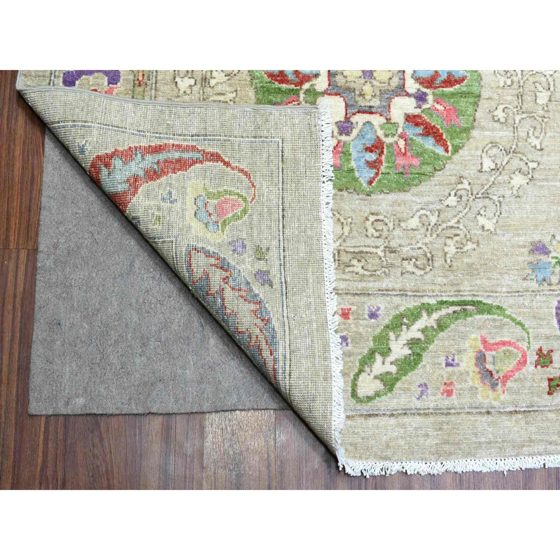Oushak-And-Peshawar-Hand-Knotted-Rug-364645
