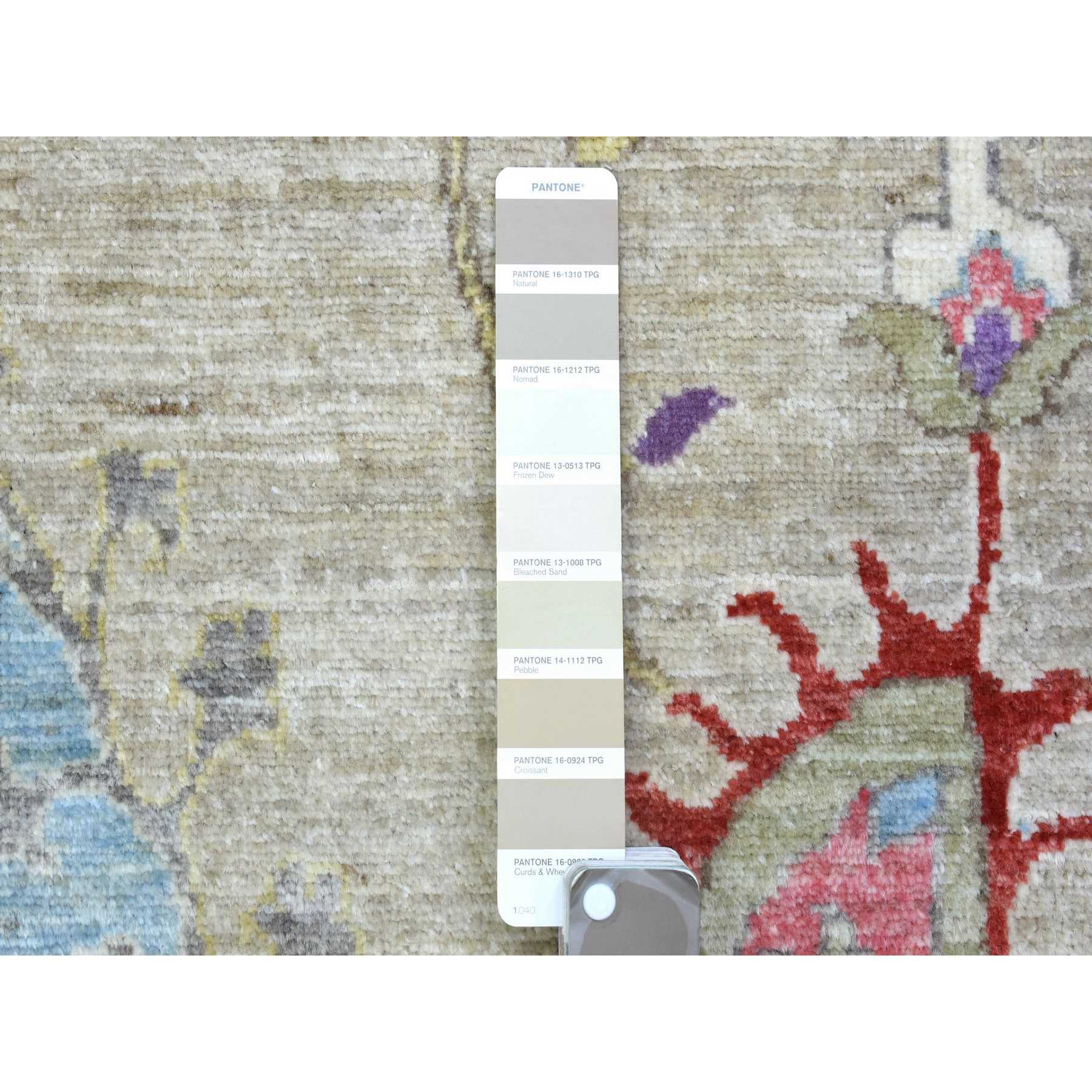 Oushak-And-Peshawar-Hand-Knotted-Rug-364645