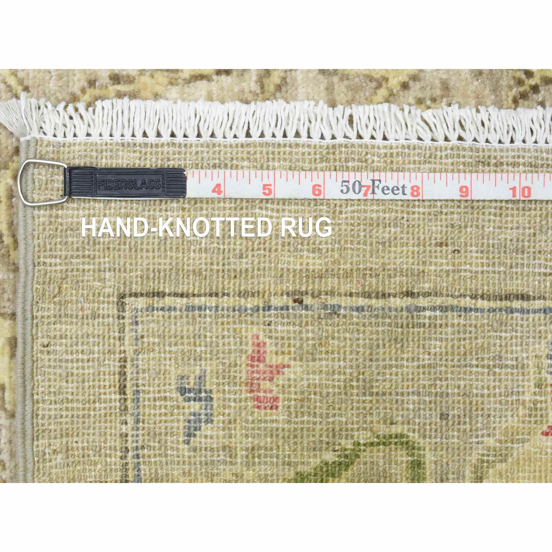 Oushak-And-Peshawar-Hand-Knotted-Rug-364645