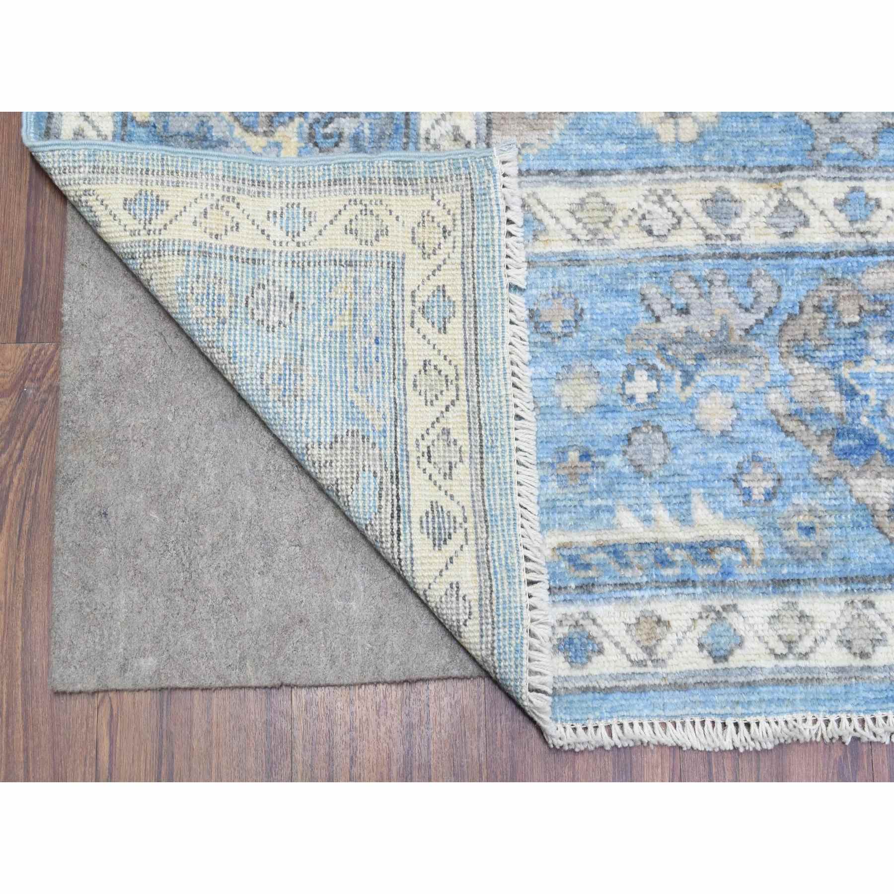 Oushak-And-Peshawar-Hand-Knotted-Rug-364680