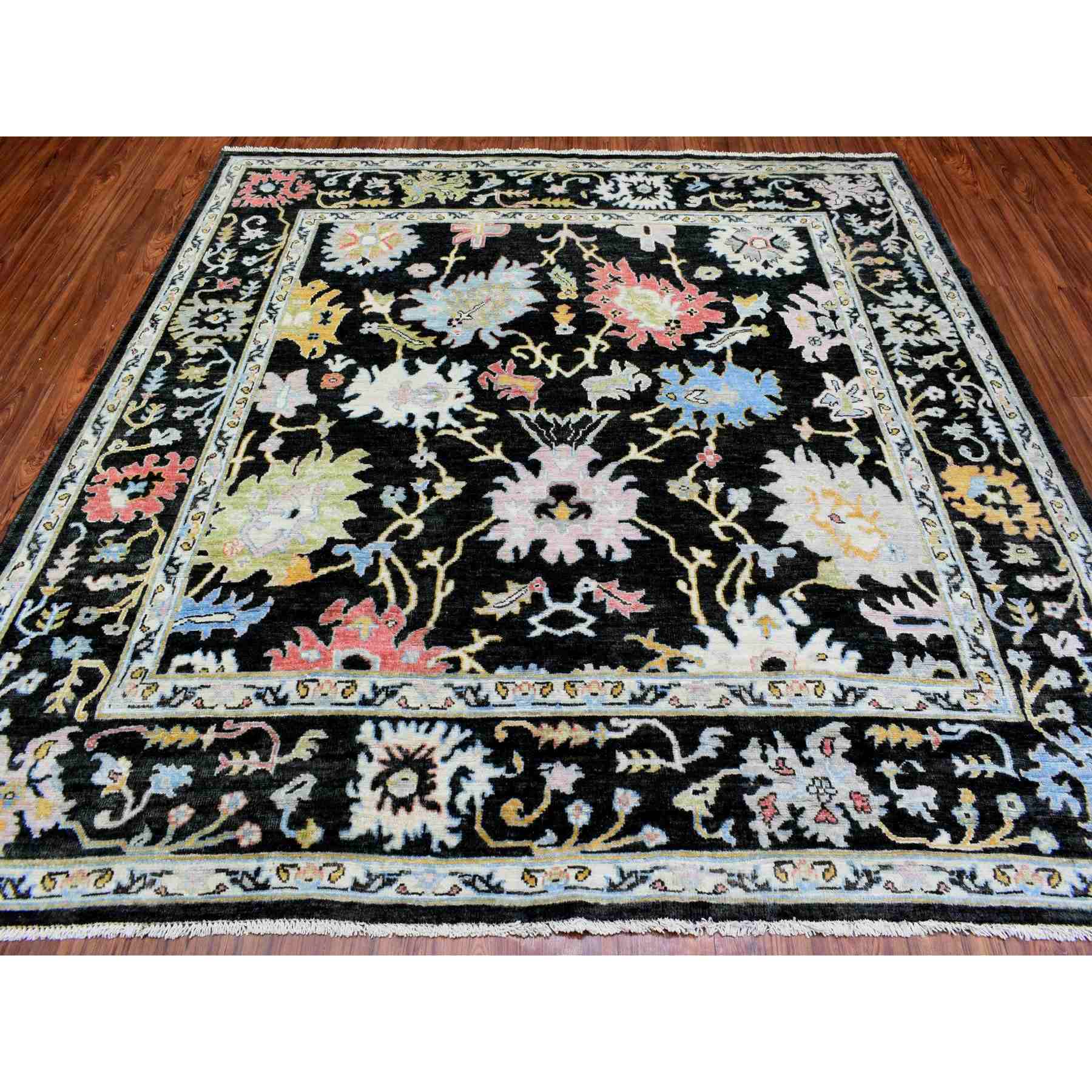 Oushak-And-Peshawar-Hand-Knotted-Rug-364760