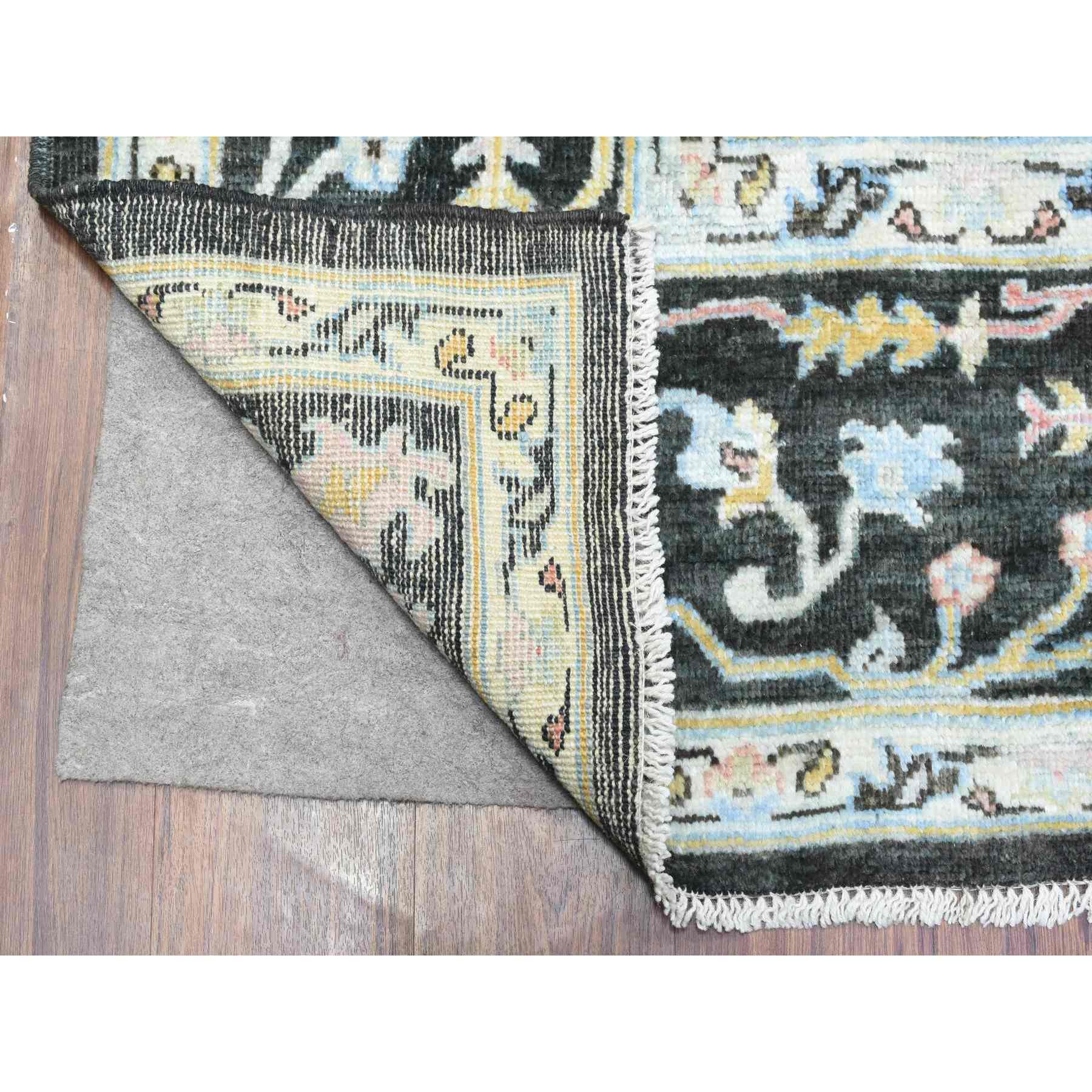 Oushak-And-Peshawar-Hand-Knotted-Rug-364760