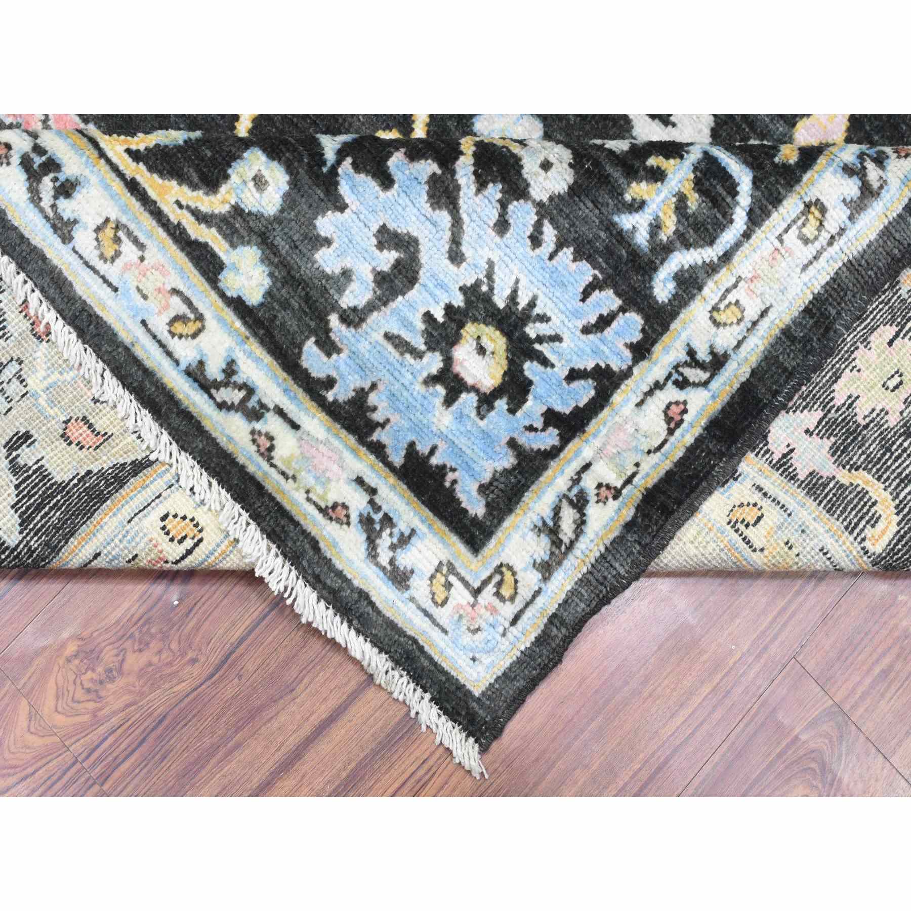 Oushak-And-Peshawar-Hand-Knotted-Rug-364760