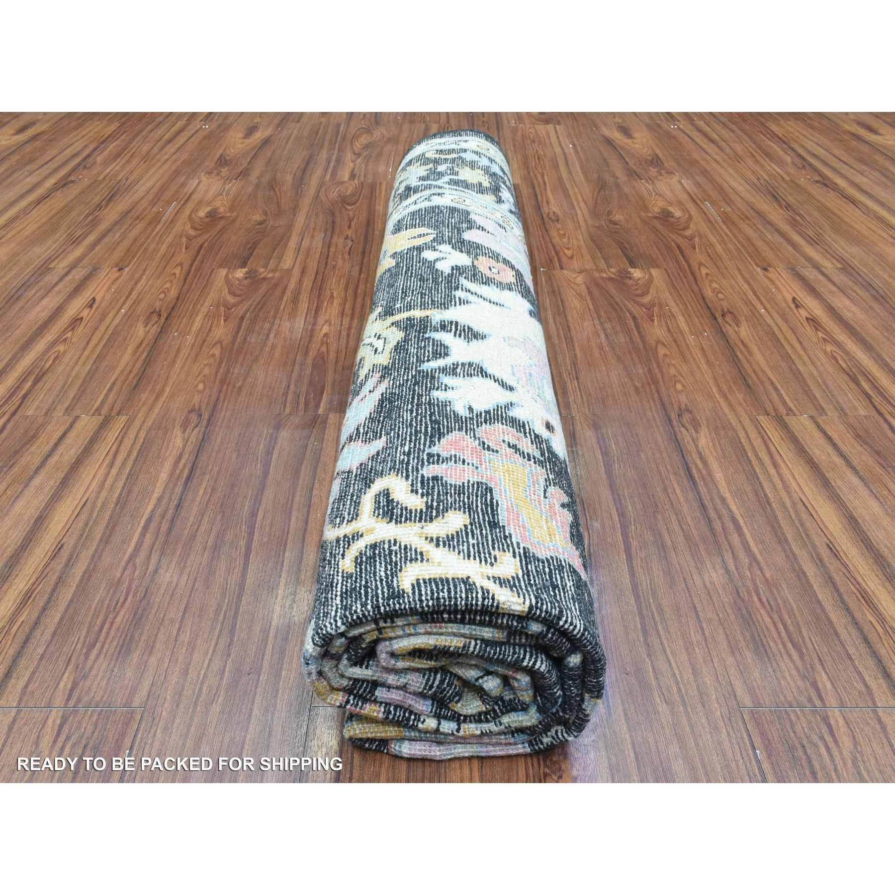 Oushak-And-Peshawar-Hand-Knotted-Rug-364760