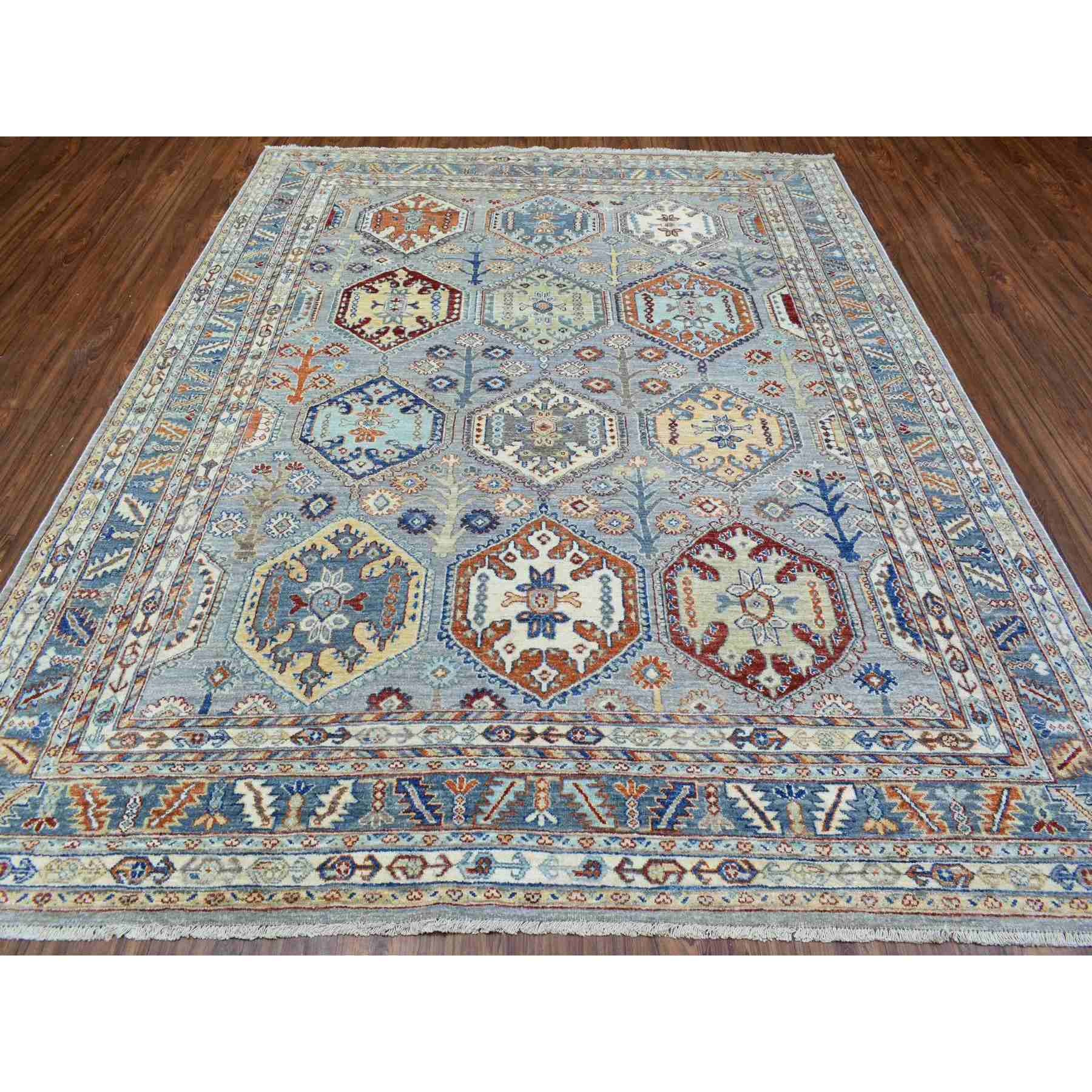 Tribal-Geometric-Hand-Knotted-Rug-362885