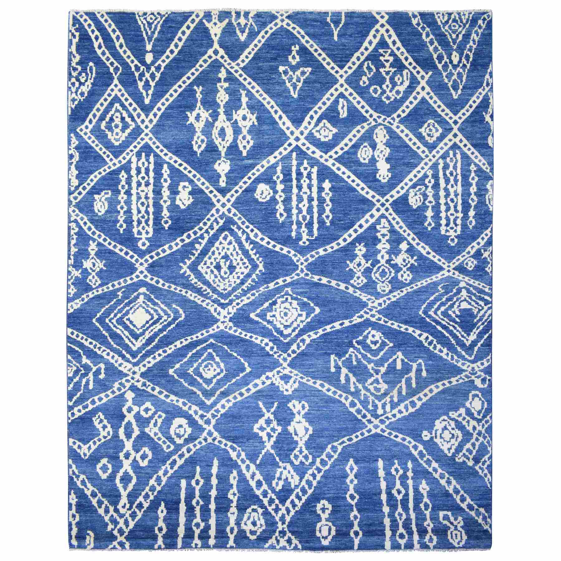 Tribal-Geometric-Hand-Knotted-Rug-363065