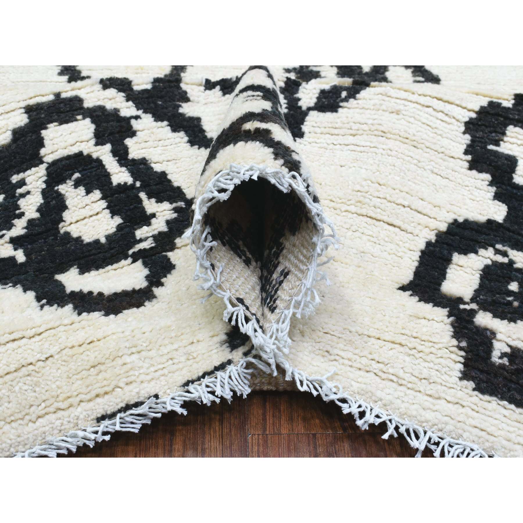 Tribal-Geometric-Hand-Knotted-Rug-363080