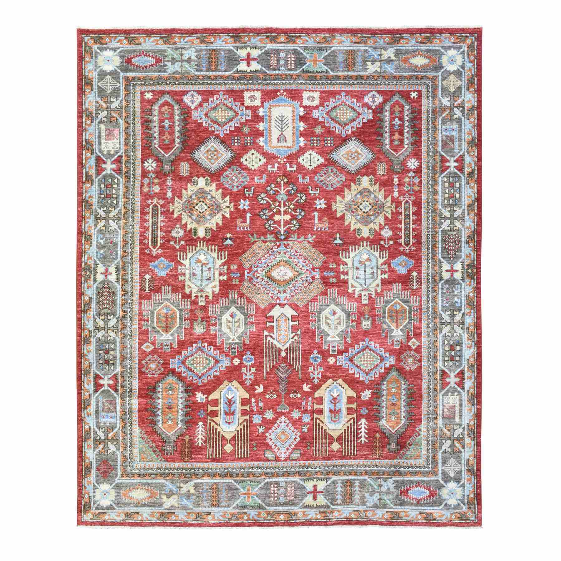 Tribal-Geometric-Hand-Knotted-Rug-363115