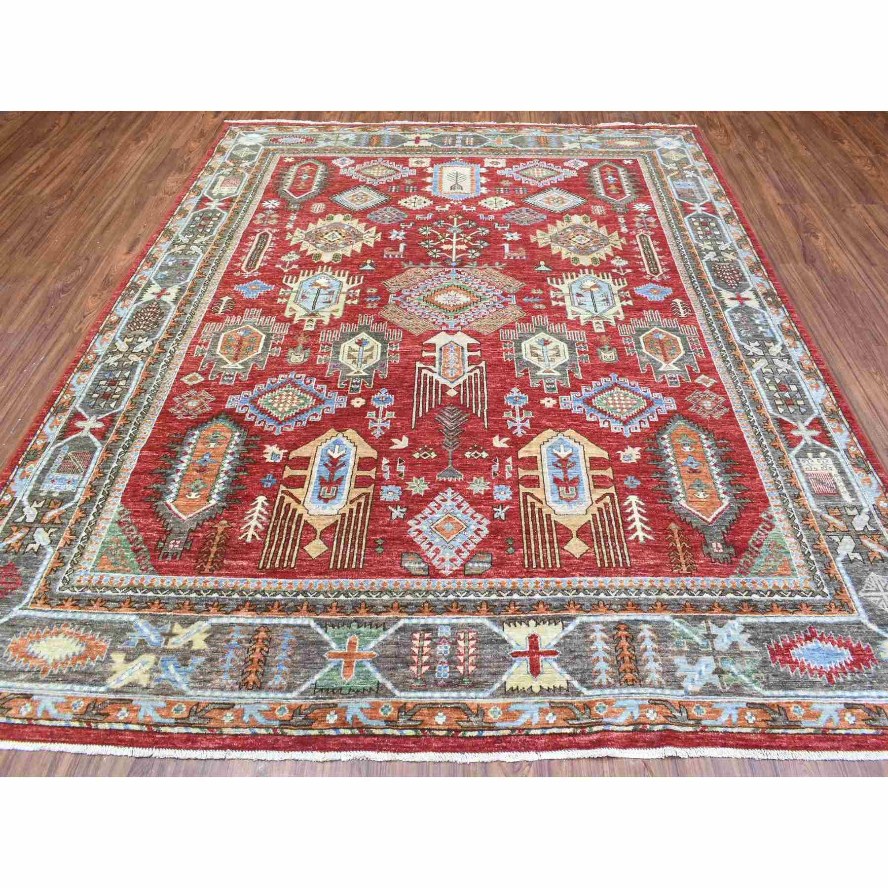 Tribal-Geometric-Hand-Knotted-Rug-363115